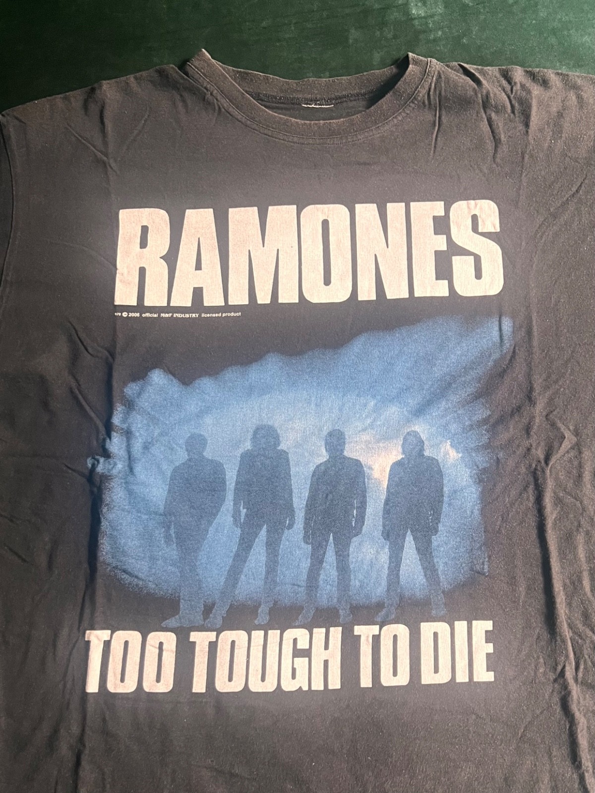 Vintage Ramones Shirt Mens L Too Tough To Die 2006 Official Punk Rock Band Merch