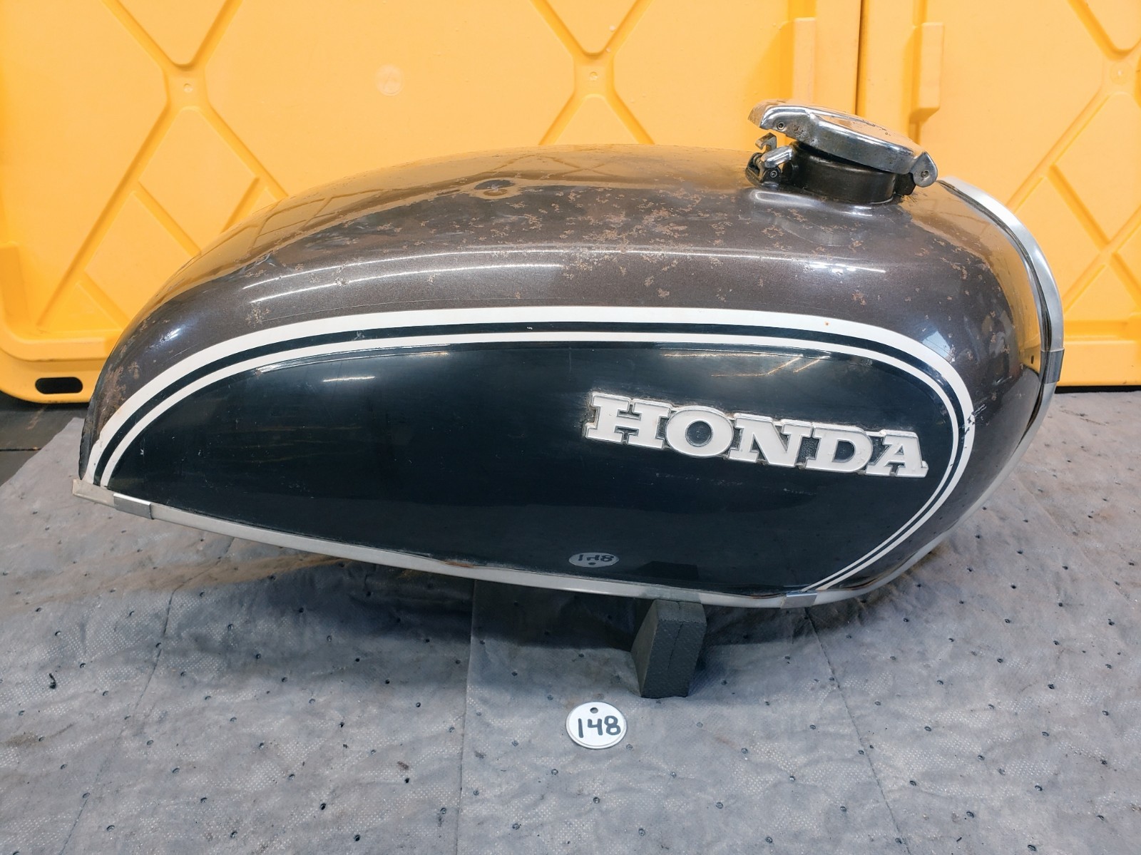 1972-1973 Honda CB500 K1 K2 Four OEM Maxim Brown Metallic Fuel Gas Tank