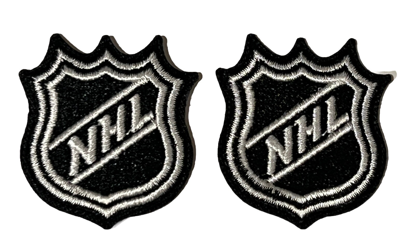 (2) NHL LOGO - NATIONAL HOCKEY LEAGUE - Embroidered Iron-On Patches (2) NHL LOGO - NATIONAL HOCKEY LEAGUE - Embroidered Iron-On Patches