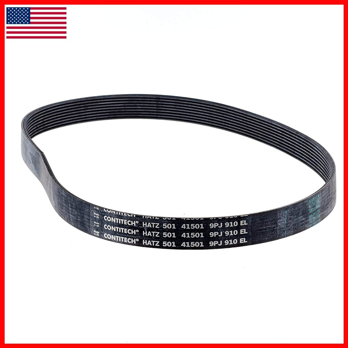 Melton Industrial Diesel Products 50141501 Hatz Diesel Serpentine Belt 9J910 Melton Industrial Diesel Products 50141501 Hatz Diesel Serpentine Belt 9J910