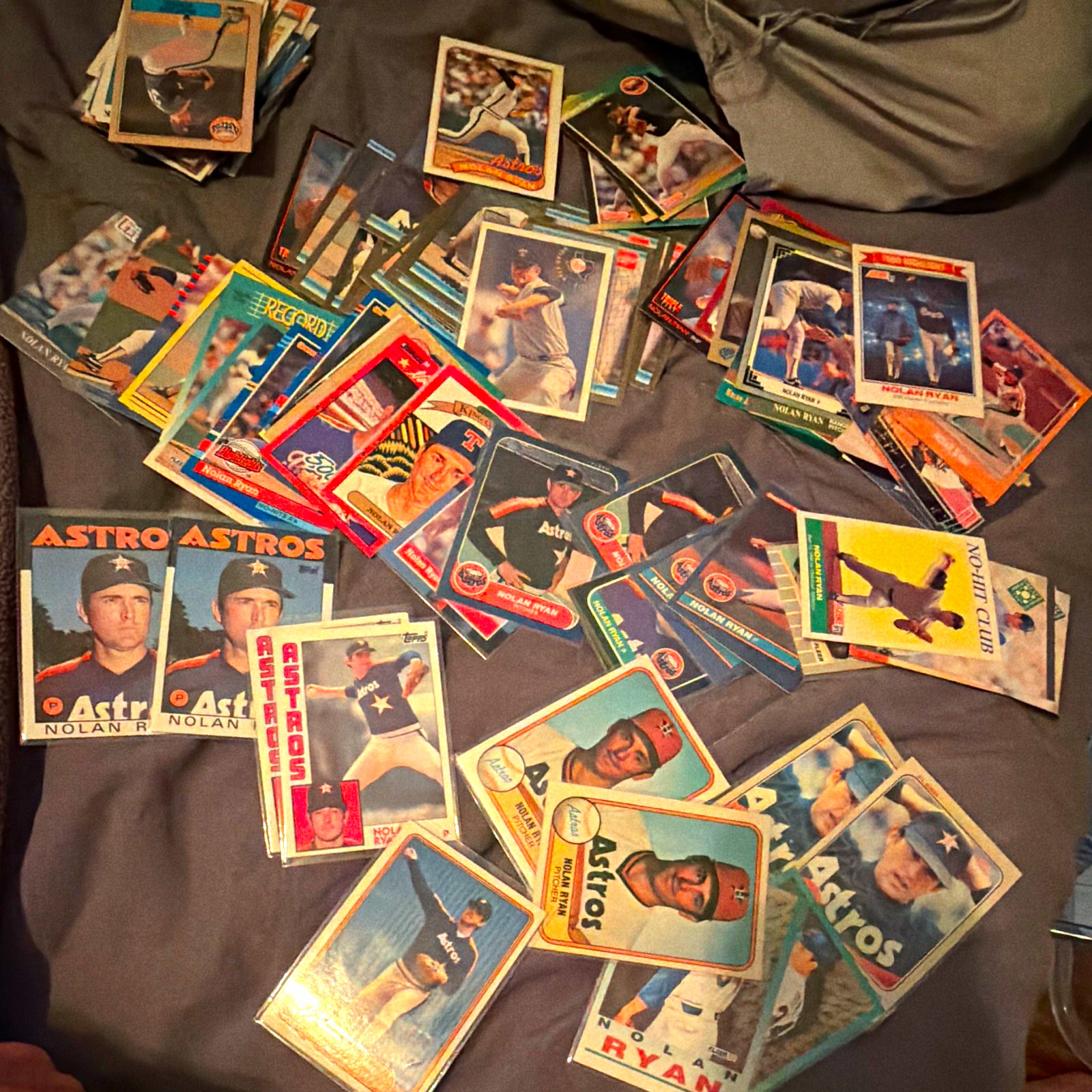Topps Nolan Ryan Vintage Original Baseball Card Lot (75+)