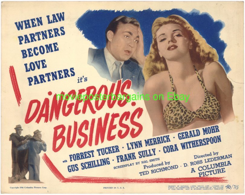 DANGEROUS BUSINESS 1946 LOBBY CARD LYNN MERRICK is MARILYN MONROE ???
