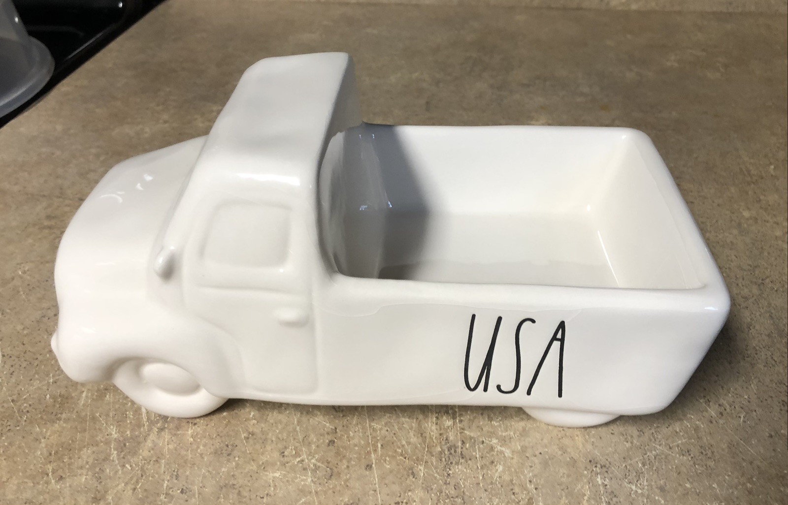 Rae Dunn Fourth 4th of July White USA Truck 2021 Ceramic New Rae Dunn Fourth 4th of July White USA Truck 2021 Ceramic New