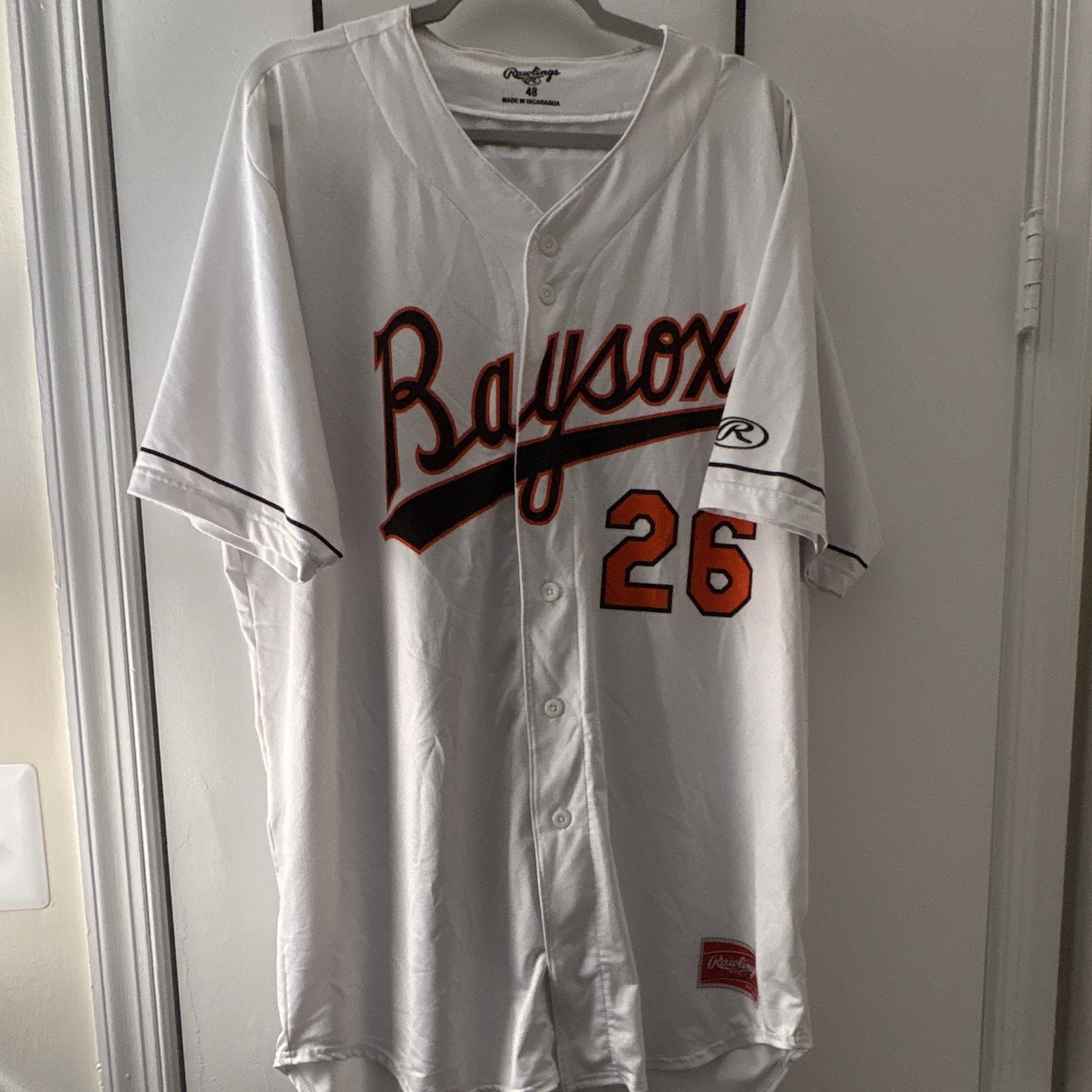 Game Worn Chesapeake Baysox (Orioles AA MILB Team) Jersey #26 Size XL (48) Game Worn Chesapeake Baysox (Orioles AA MILB Team) Jersey #26 Size XL (48)