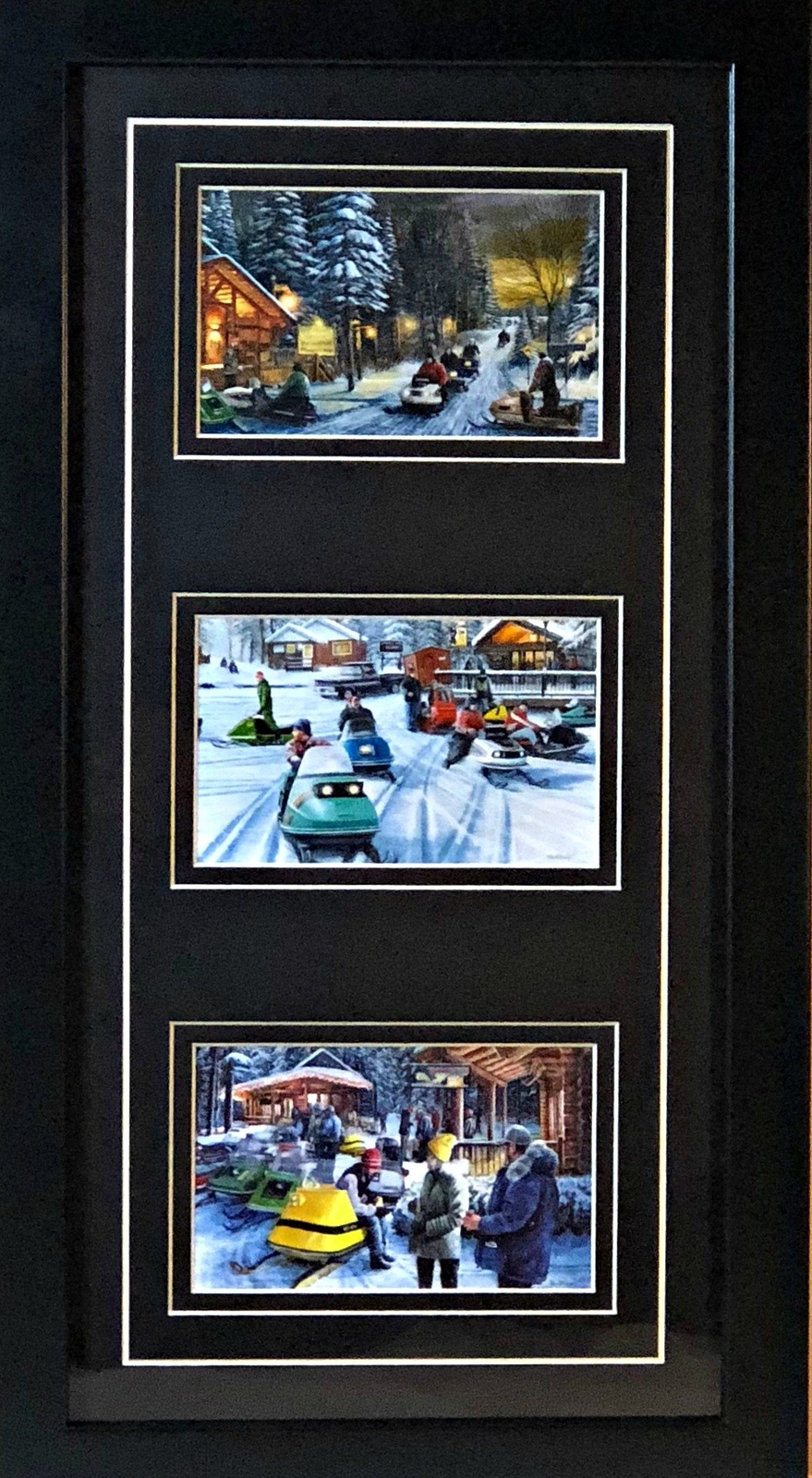 Kevin Daniel Poker Runs Trilogy Art Print-Framed