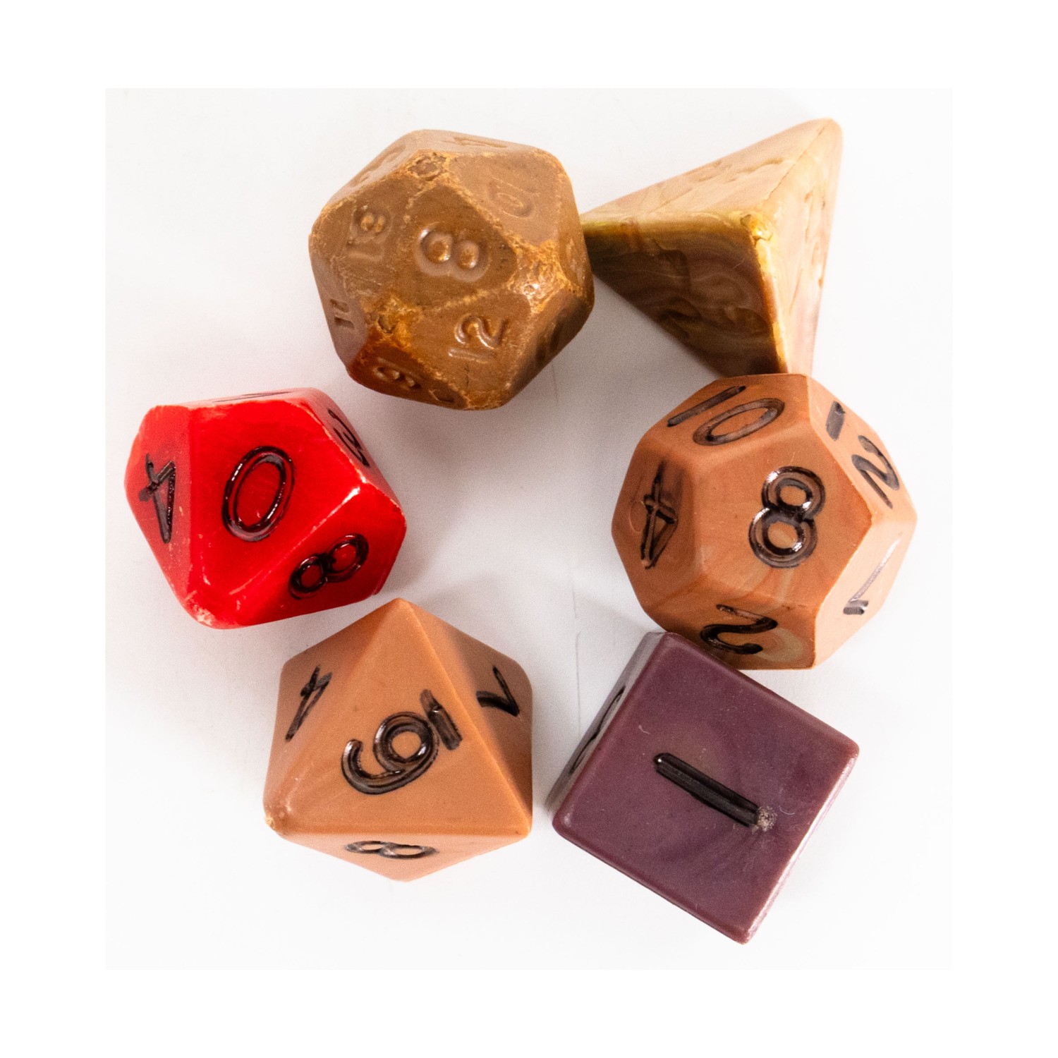 TSR Basic D&D Moldvay Dice Set (6) - Assorted VG+ TSR Basic D&D Moldvay Dice Set (6) - Assorted VG+