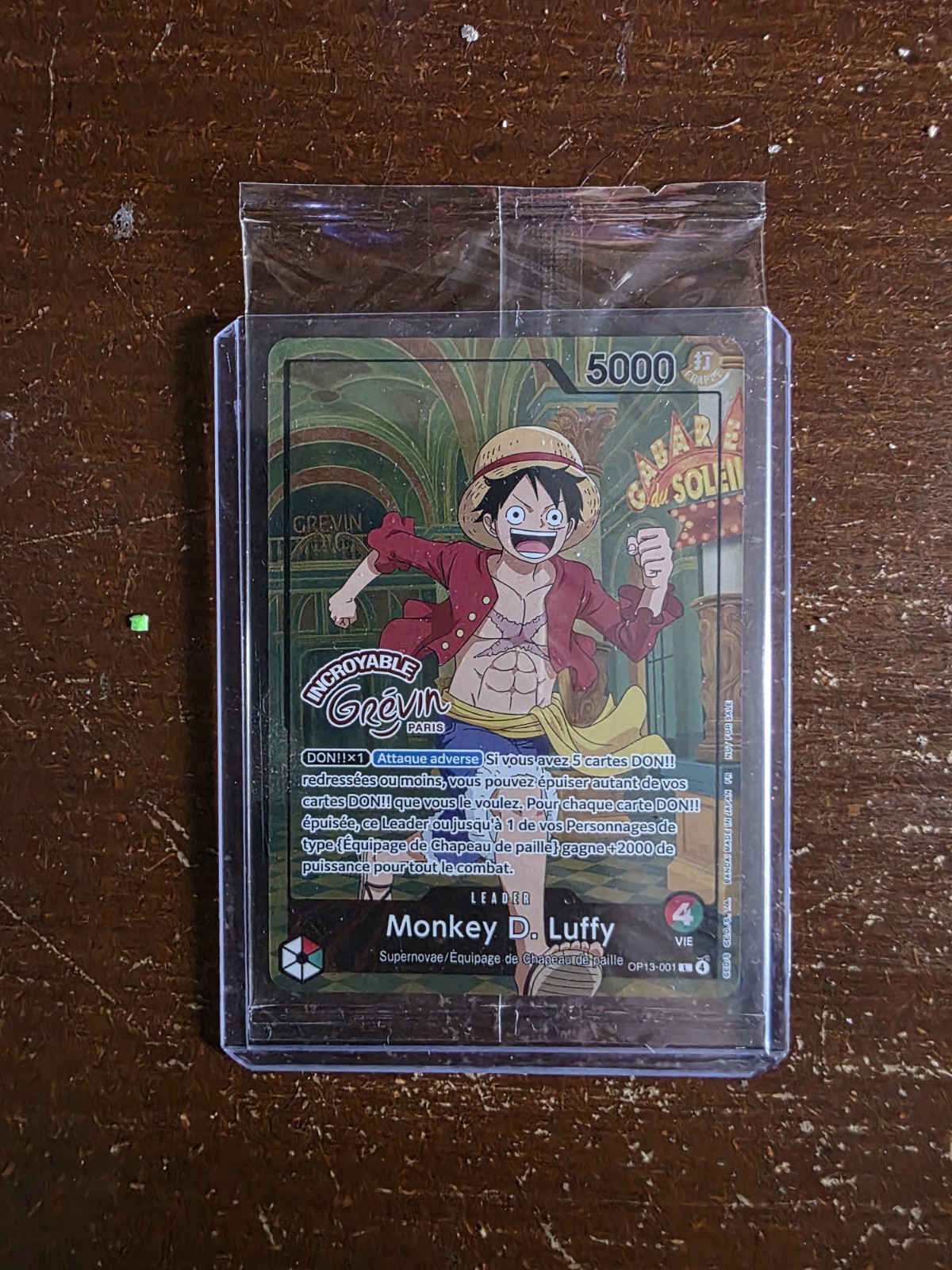 One Piece JCC Monkey D. Luffy OP01-001 Leader FR Holo Grevin One Piece JCC Monkey D. Luffy OP01-001 Leader FR Holo Grevin