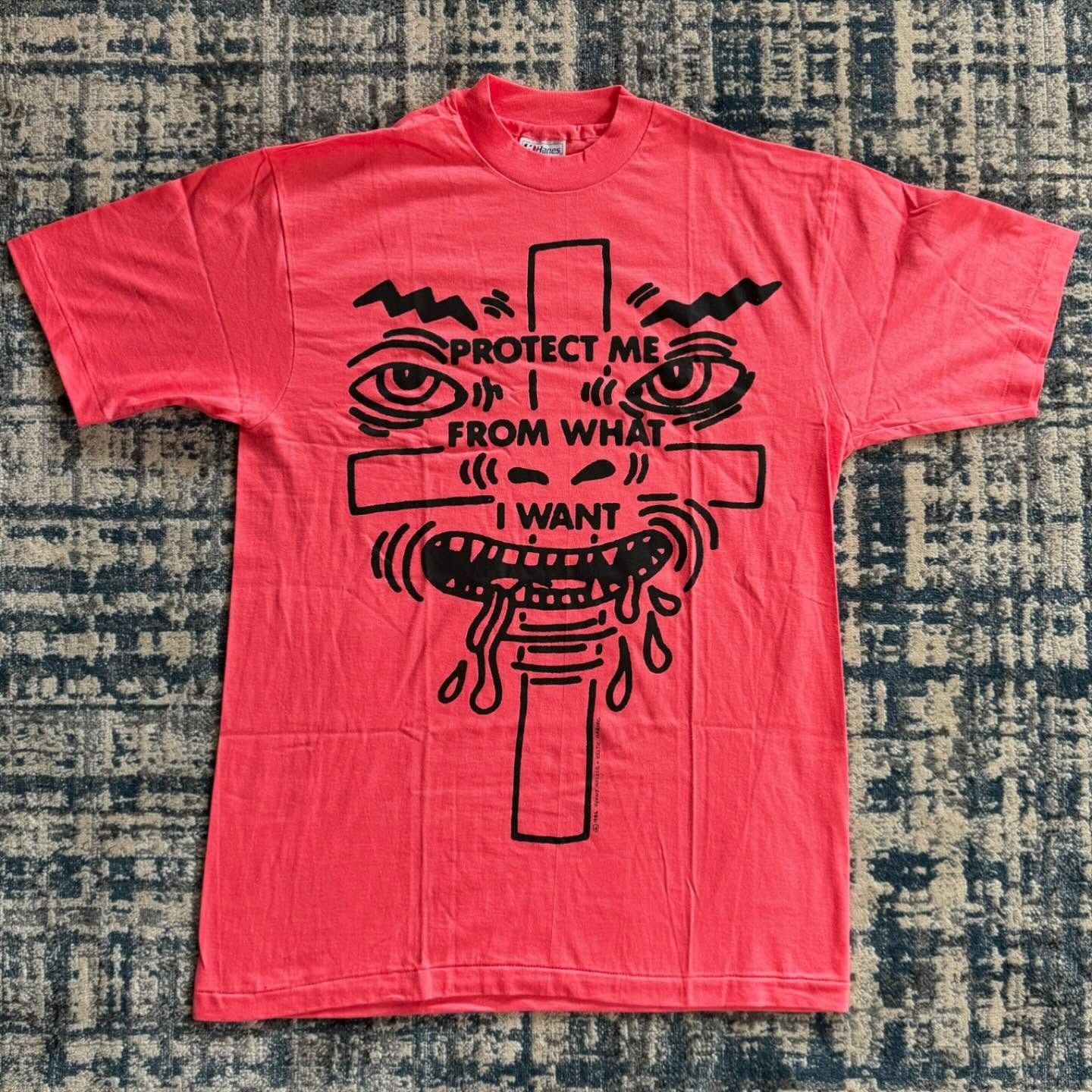1986 JENNY HOLZER x KEITH HARING - PROTECT ME FROM WHAT I WANT