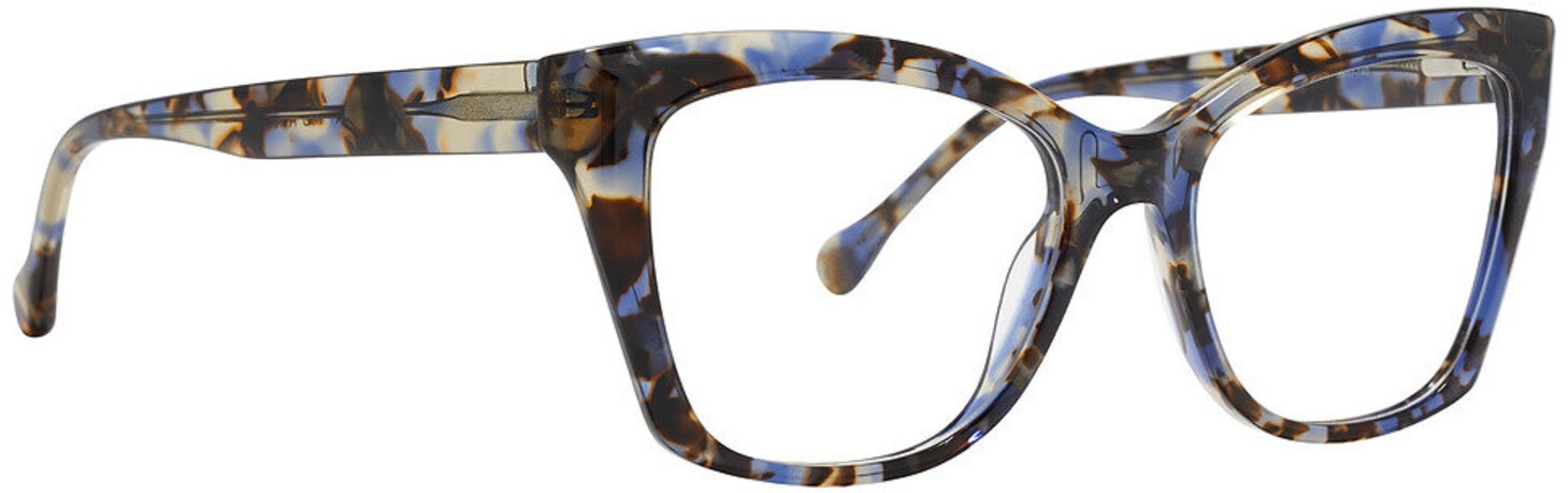 Trina Turk TT MARSAI Blue Tortoise BTB Size 53 Eyeglasses