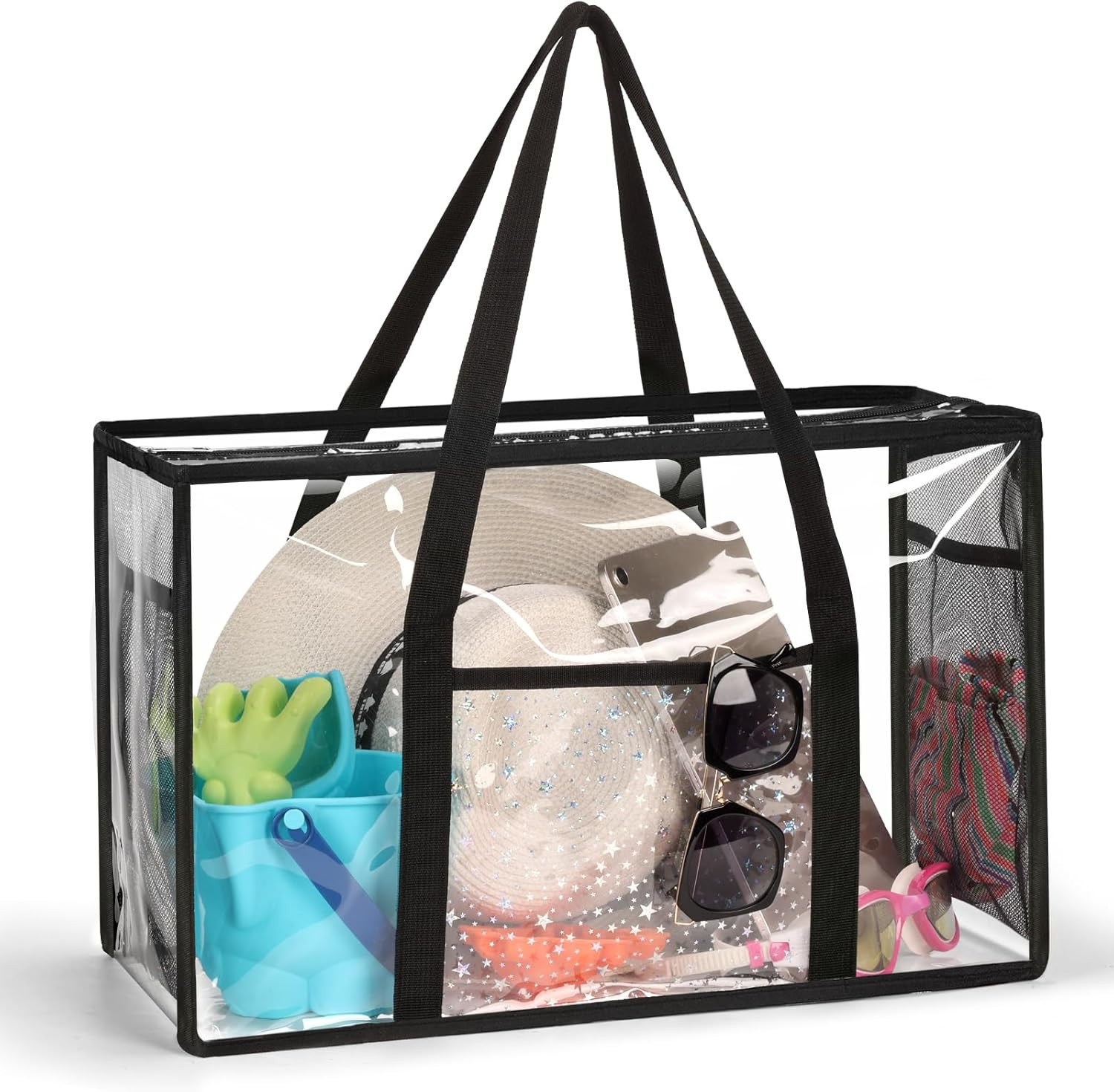 SummitFlare Clear Beach Tote Bag - Waterproof PVC Stadium Approved - Extra La... SummitFlare Clear Beach Tote Bag - Waterproof PVC Stadium Approved - Extra La...