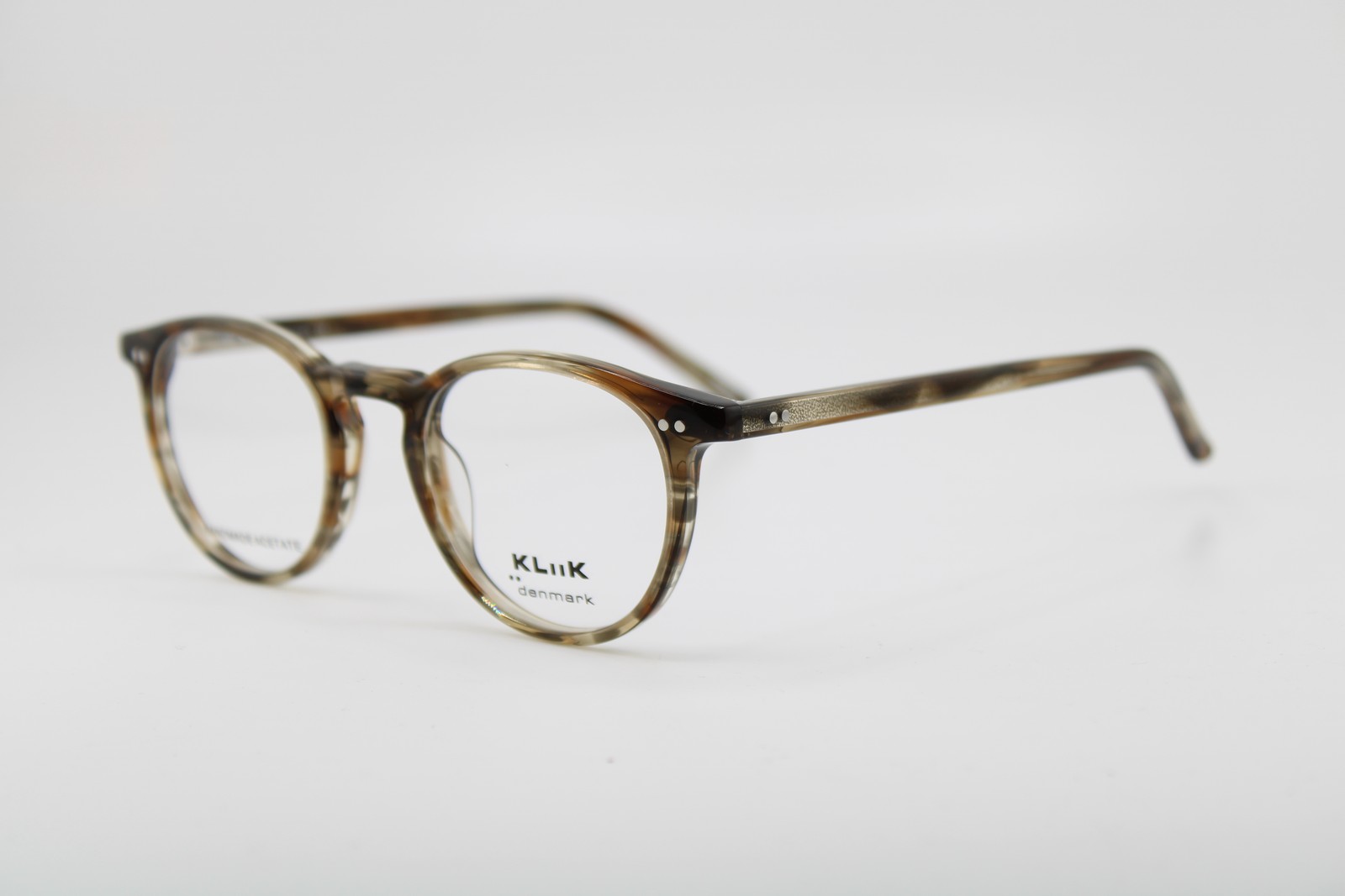 NEW KLIIK DENMARK 790 S402 BROWN HORN ACETATE AUTHENTIC EYEGLASSES 45-20 NEW KLIIK DENMARK 790 S402 BROWN HORN ACETATE AUTHENTIC EYEGLASSES 45-20