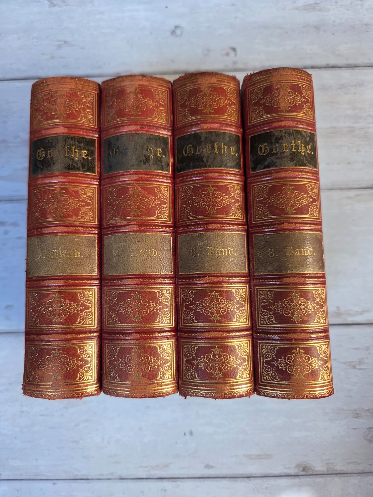 Goethe\'s Complete Works - Complete Edition in Ten Volumes, 1875, Vol. 2,4,6,8 Goethe\'s Complete Works - Complete Edition in Ten Volumes, 1875, Vol. 2,4,6,8