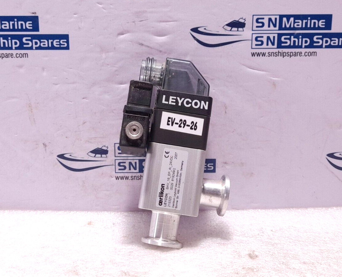 Oerlikon Leybold Leycon BAV_16_EP_AI_24VDC High Vacuum Angle Valve 215323