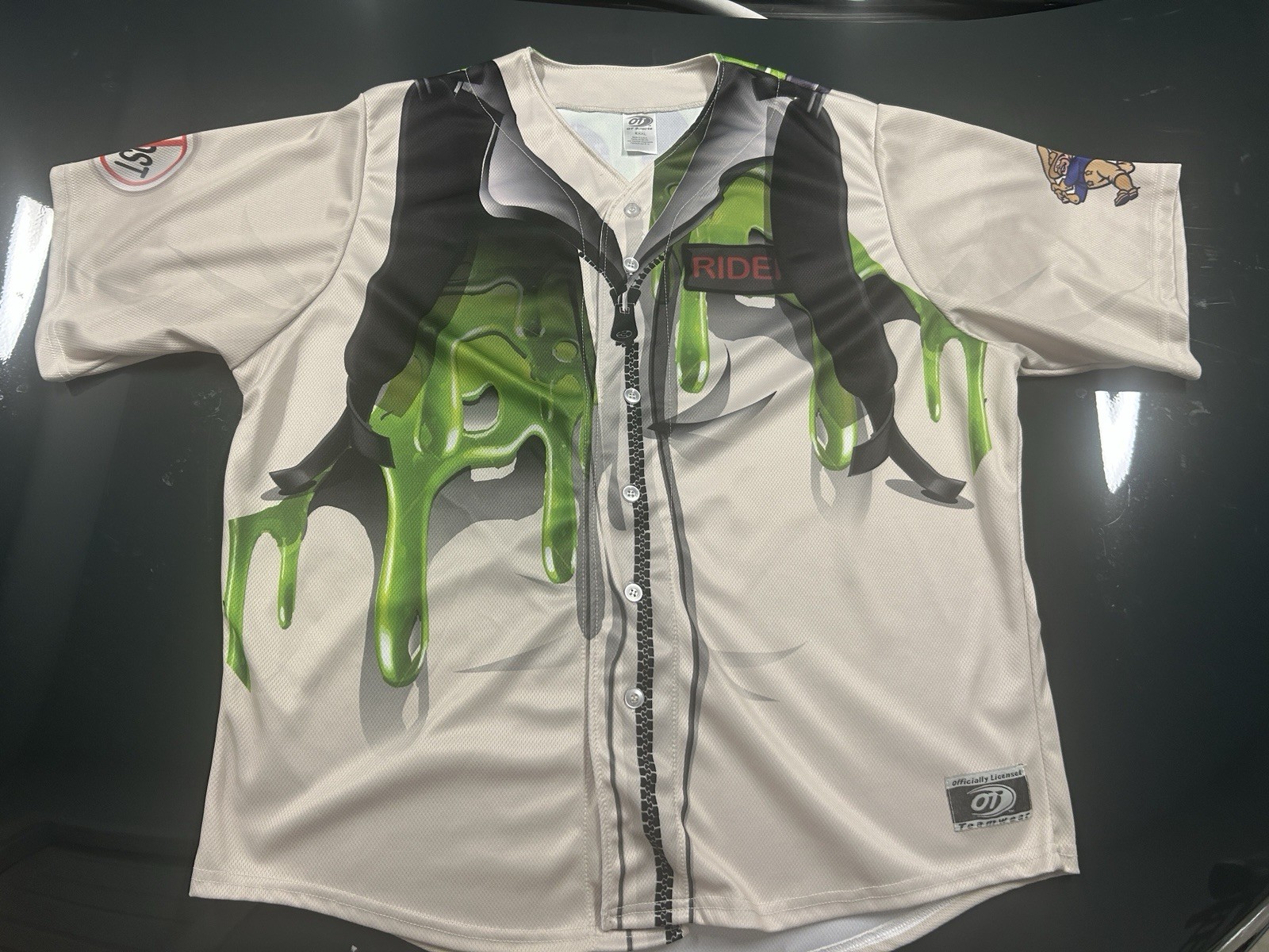 2016 Frisco Roughriders MILB Ghostbusters Night Jersey 7/29/16 Tribute RARE 3XL 2016 Frisco Roughriders MILB Ghostbusters Night Jersey 7/29/16 Tribute RARE 3XL
