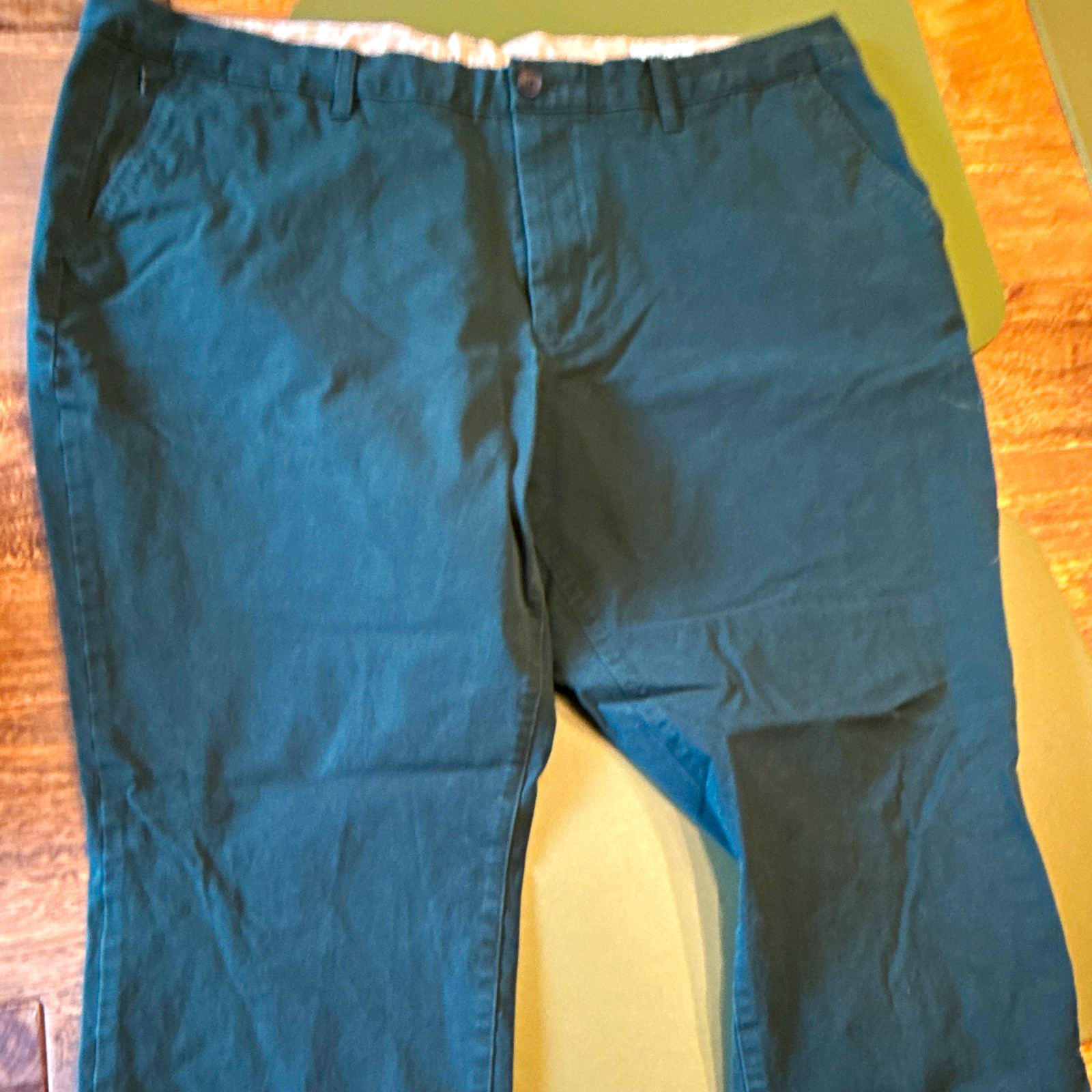 Bonobos Men’s Blue Cotton Twill Chino Pants Slim Fit 42W Flat Front Pockets Bonobos Men’s Blue Cotton Twill Chino Pants Slim Fit 42W Flat Front Pockets