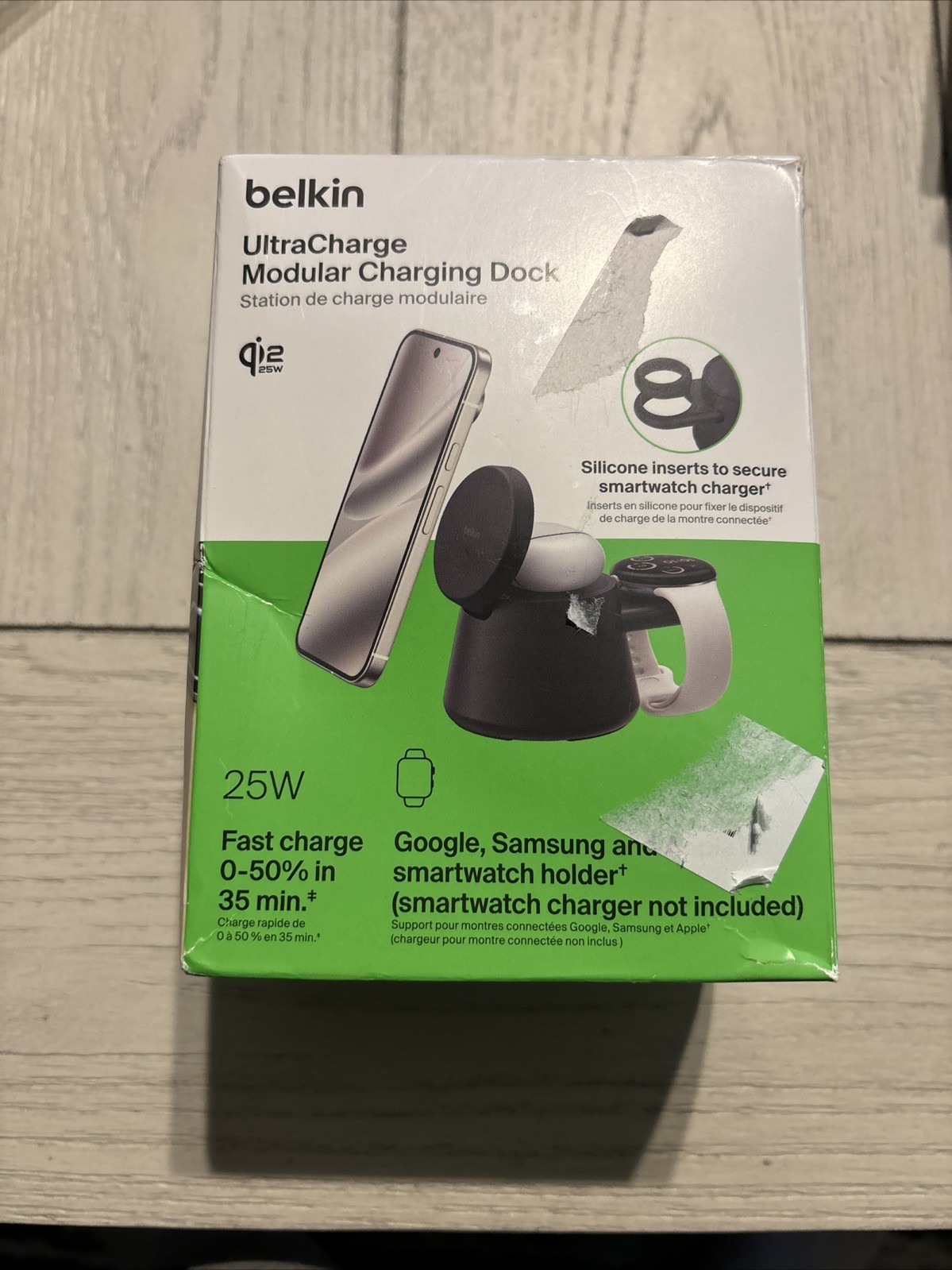 Belkin - 3-in-1 UltraCharge Modular Charging Dockwith Qi2 25W for iPhone Belkin - 3-in-1 UltraCharge Modular Charging Dockwith Qi2 25W for iPhone