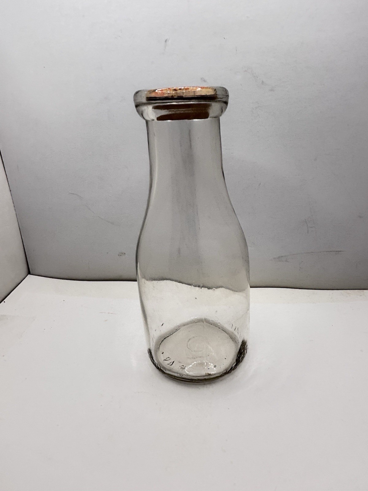 Vintage Hy-Klas Dairy Quart Milk Bottle Clear Glass EUC Farmhouse Decor