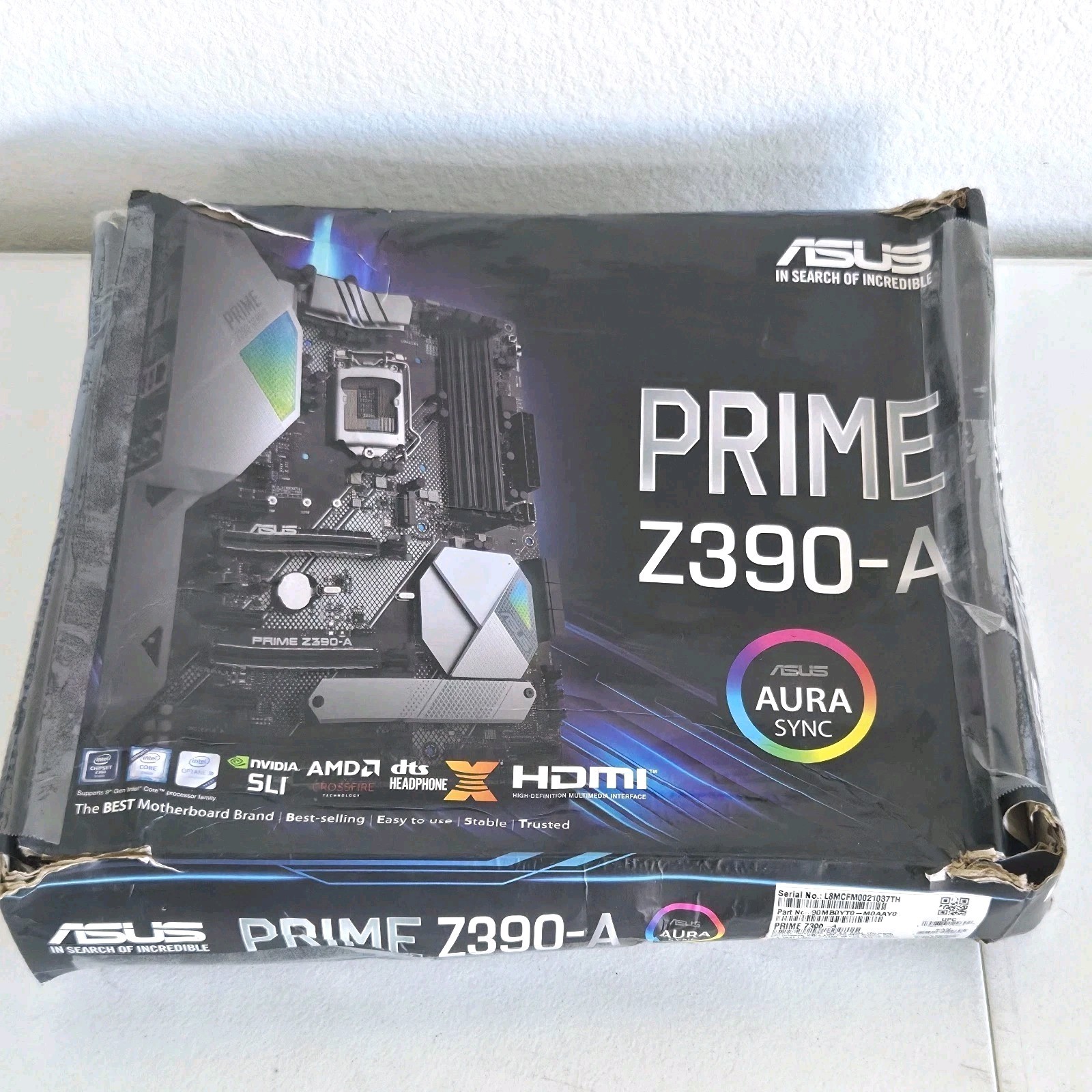 NEW ASUS Prime Z390-A LGA 1151 Intel Z390 SATA ATX Intel Motherboard DAMAGED BOX NEW ASUS Prime Z390-A LGA 1151 Intel Z390 SATA ATX Intel Motherboard DAMAGED BOX
