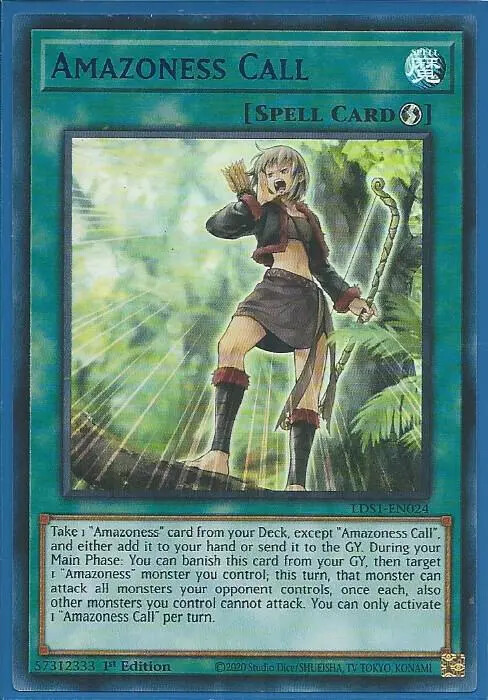 Yugioh - Amazoness Call - Ultra Rare Holographic - 1st Edition Card
