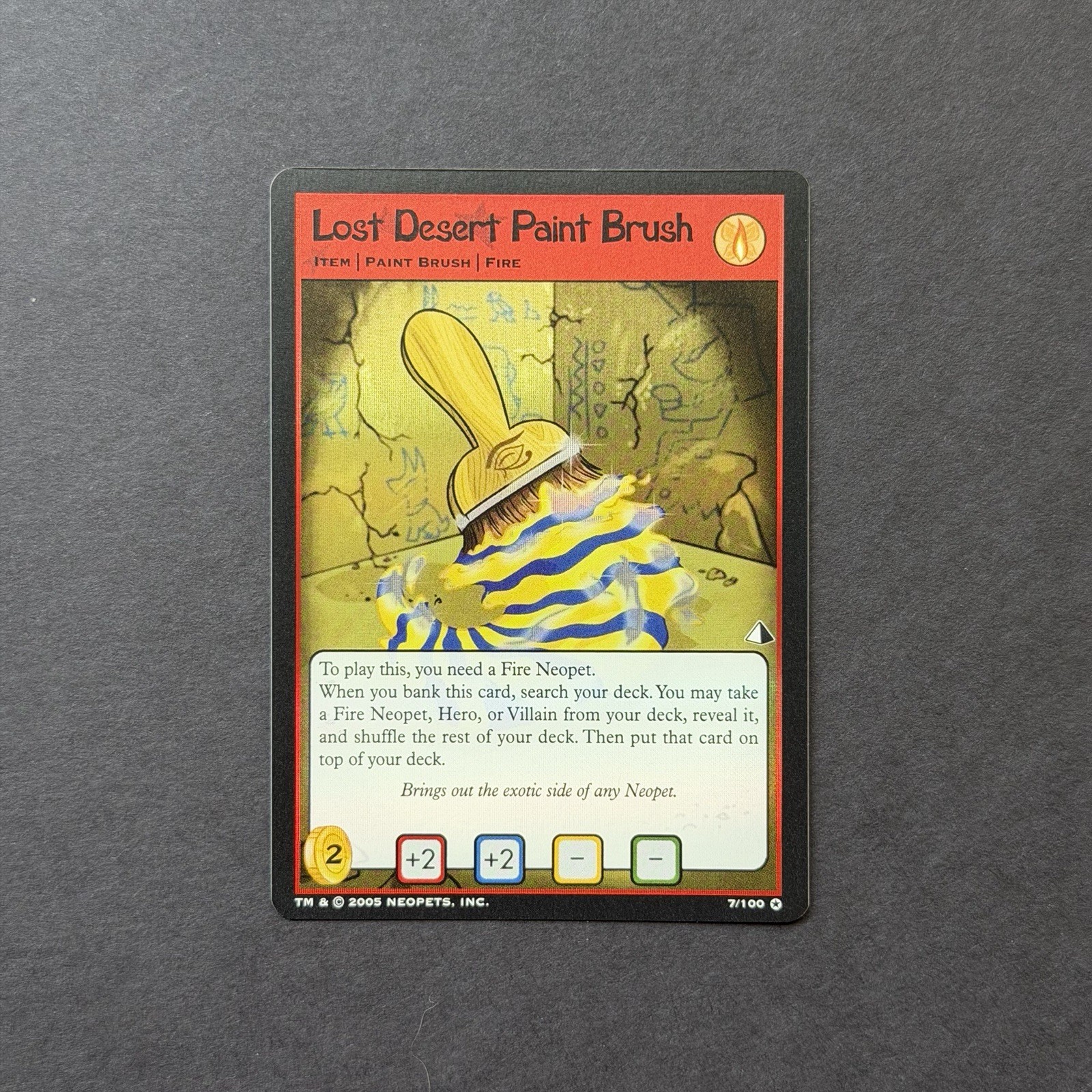 NM Neopets TCG Lost Desert Paint Brush 7/100 (WoTC / Lost Desert / 2005) NM Neopets TCG Lost Desert Paint Brush 7/100 (WoTC / Lost Desert / 2005)