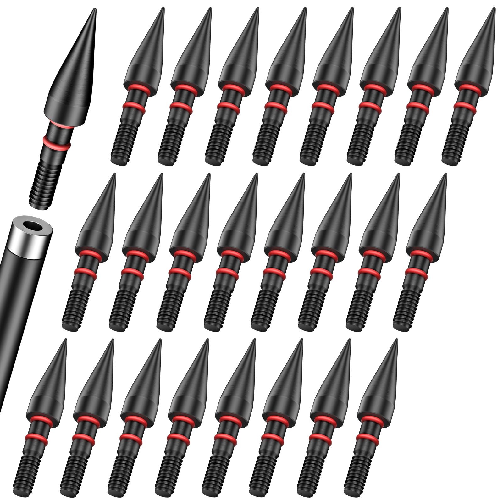 Pawfly 24 Pcs 100 Grain Field Black 100 gra\ Pawfly 24 Pcs 100 Grain Field Black 100 gra\