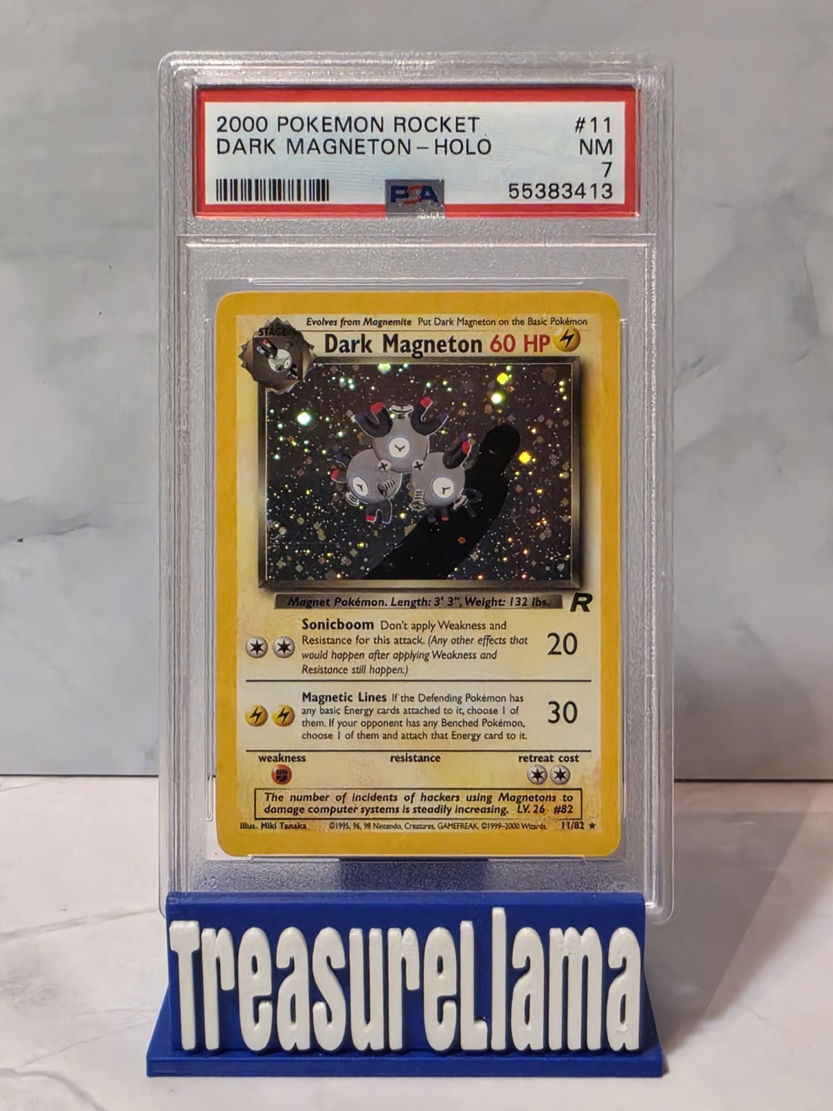 2000 Team Rocket Dark Magneton #11/82 Holo English PSA 7 2000 Team Rocket Dark Magneton #11/82 Holo English PSA 7