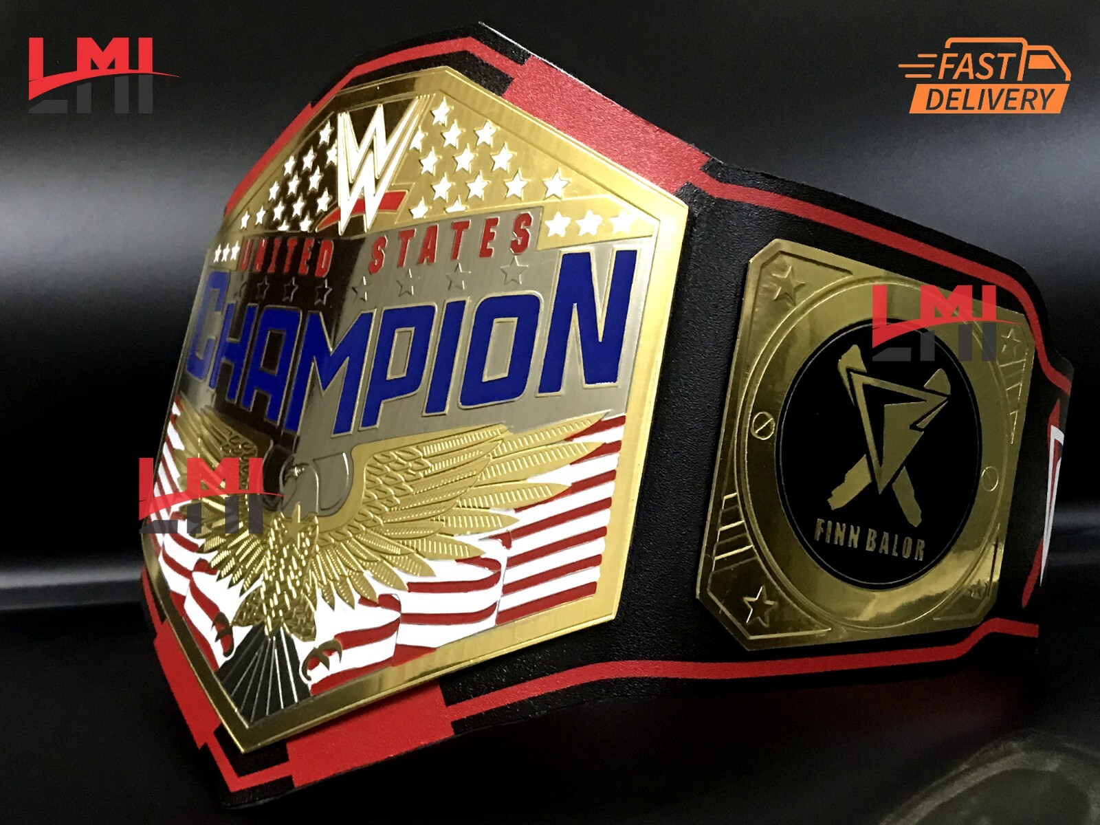 Custom Finn Balor United State Title Wrestling Belt Championship 2MM Brass Adult