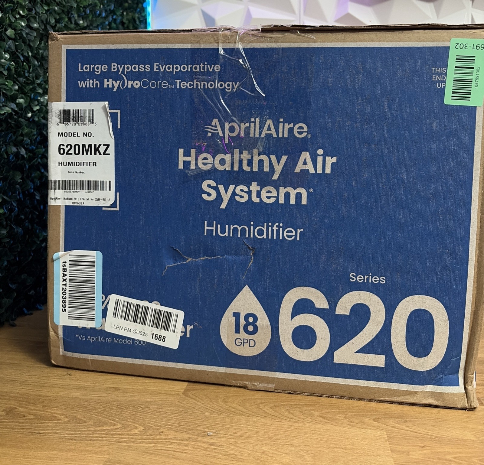 Aprilaire 620M Whole House Humidifier 18 Gal/Day Bypass 5000 Sq Ft 24V New Aprilaire 620M Whole House Humidifier 18 Gal/Day Bypass 5000 Sq Ft 24V New