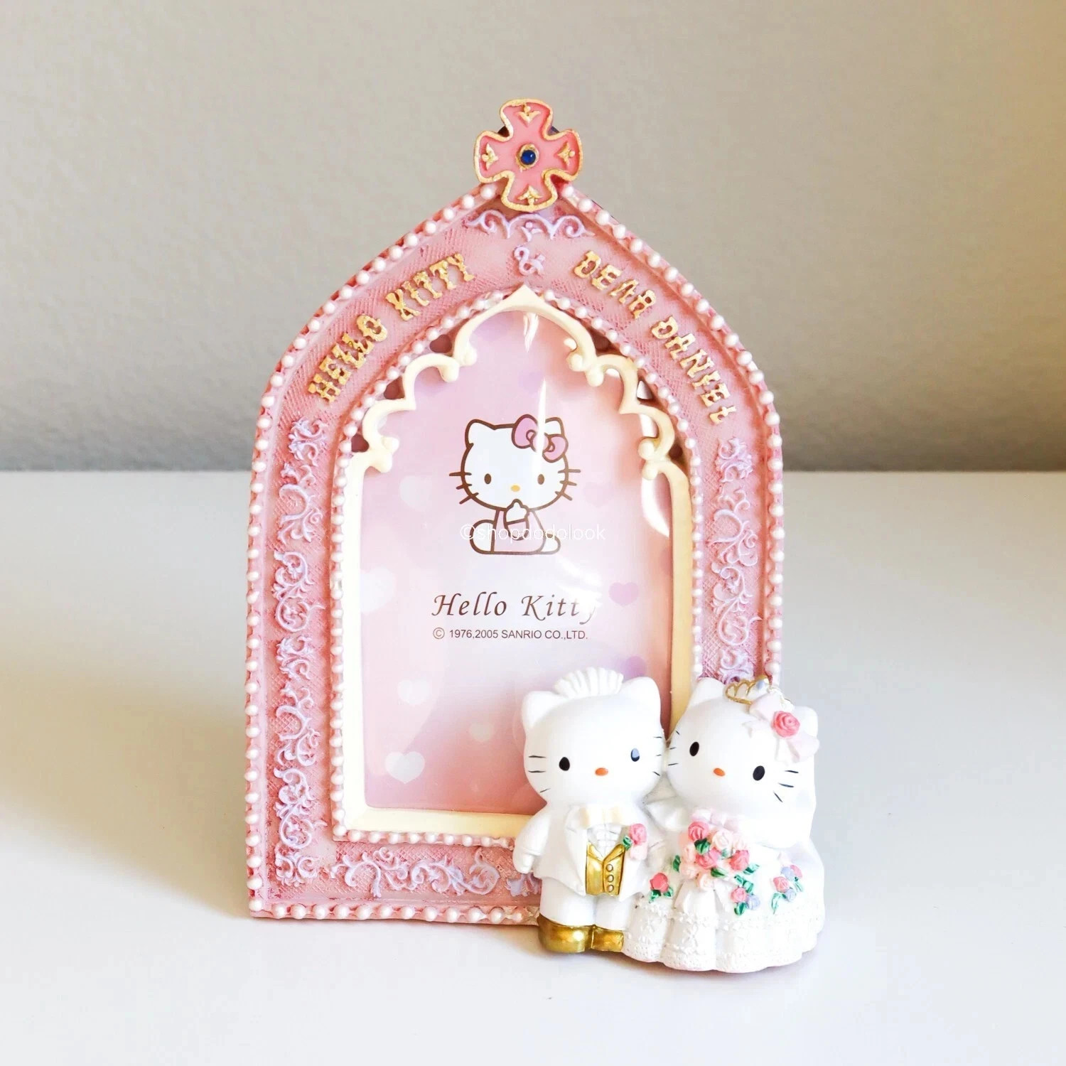 Vintage Sanrio Hello Kitty Dear Daniel Wedding White Dress Photo Frame 7\ Vintage Sanrio Hello Kitty Dear Daniel Wedding White Dress Photo Frame 7\