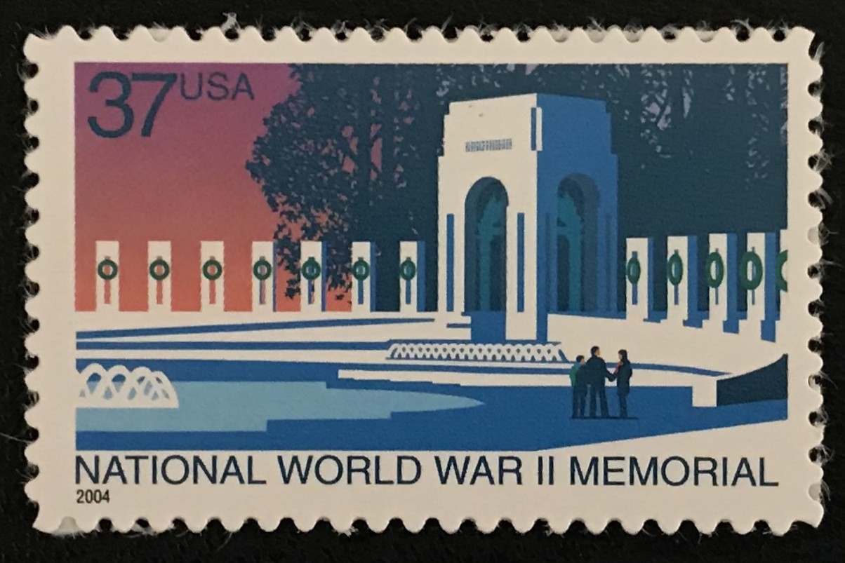 2004 Scott #3862, 37¢, WORLD WAR II MEMORIAL - Mint NH - Single
