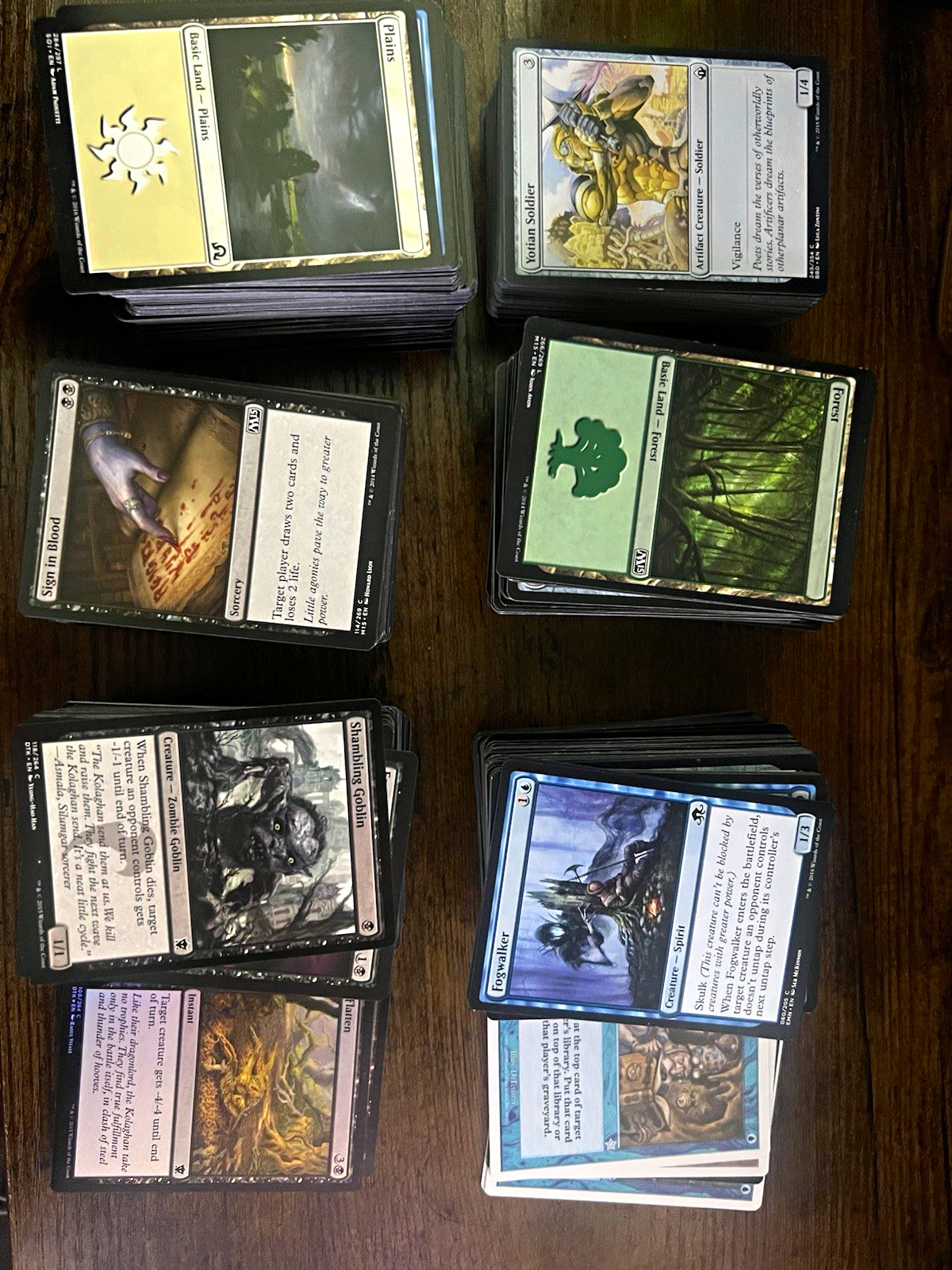 Magic The Gathering MTG 852 Card Lot 6 Vintage Old Cards 8 Foils Collection