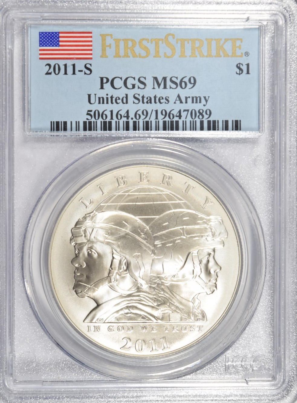 2011 S ~ US ARMY ~ GEM UNC SILVER DOLLAR COMMEMORATIVE ~ PCGS MS69 2011 S ~ US ARMY ~ GEM UNC SILVER DOLLAR COMMEMORATIVE ~ PCGS MS69
