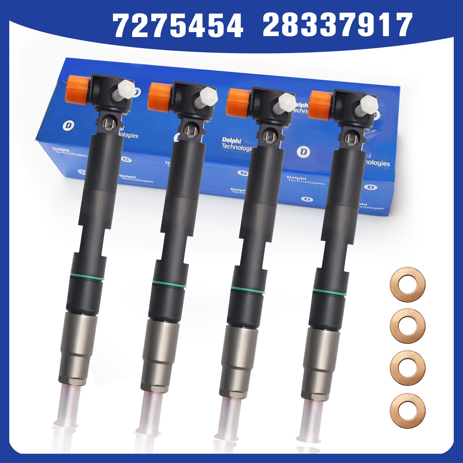 4PCS NEW Bobcat Injectors D24 Doosan Delphi 7275454 28337917 400903-00074D 4PCS NEW Bobcat Injectors D24 Doosan Delphi 7275454 28337917 400903-00074D