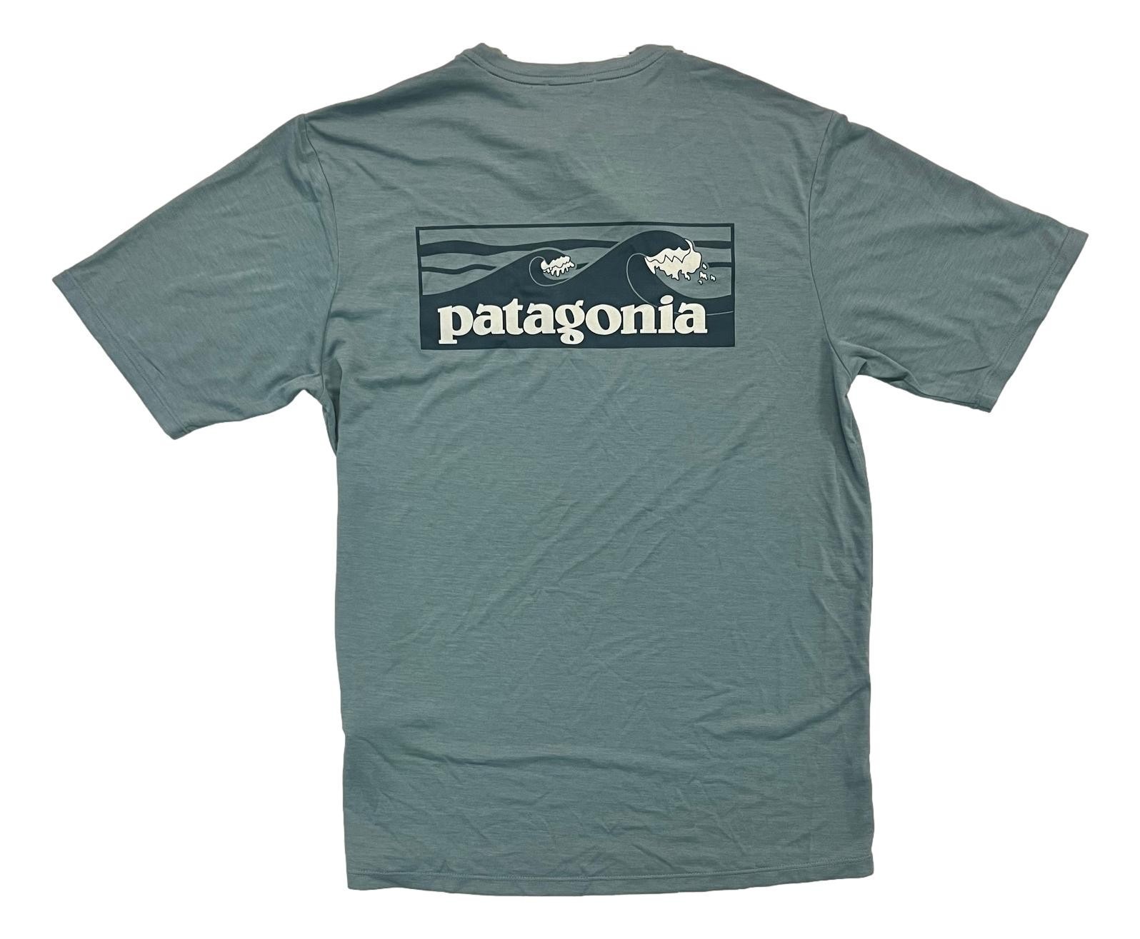 Patagonia Men's Capilene Cool Daily Short Sleeve Boardshort Logo T Shirt 45481