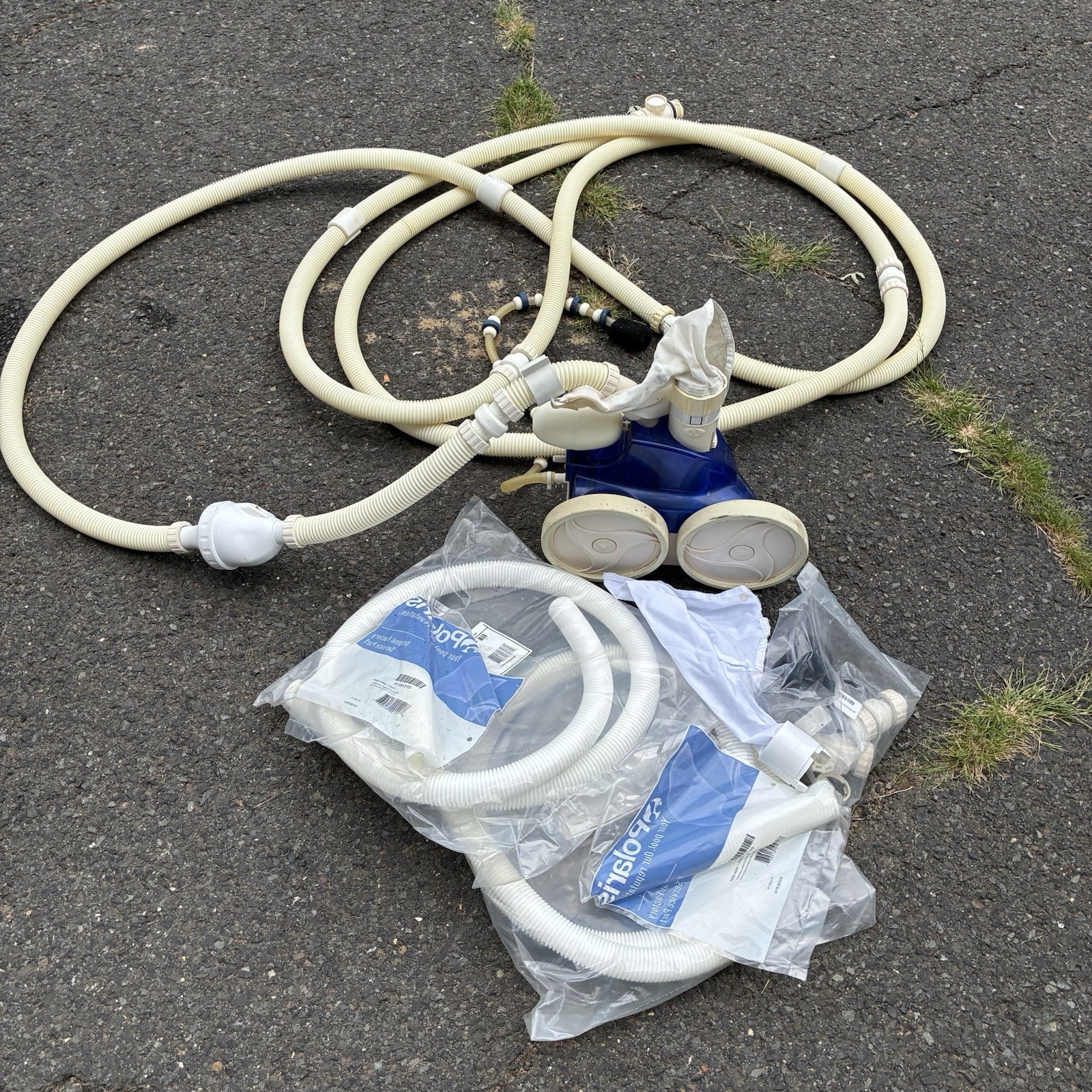 Polaris 380 Inground Pressure Side Pool Cleaner Vac-Sweep Hoses Bag Tested Works Polaris 380 Inground Pressure Side Pool Cleaner Vac-Sweep Hoses Bag Tested Works