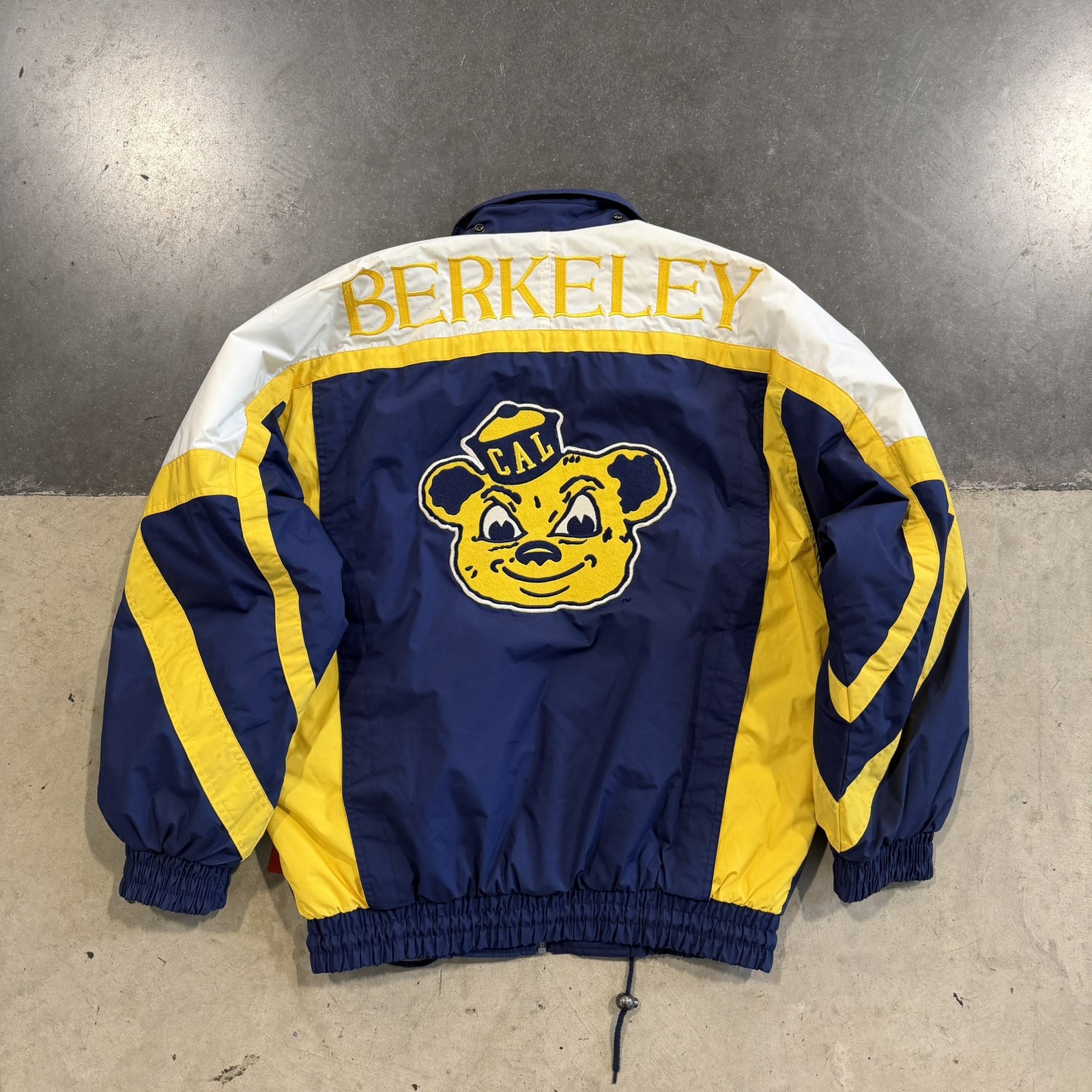 Vintage 90’s Rare Nutmeg university of california BERKELEY jacket LARGE