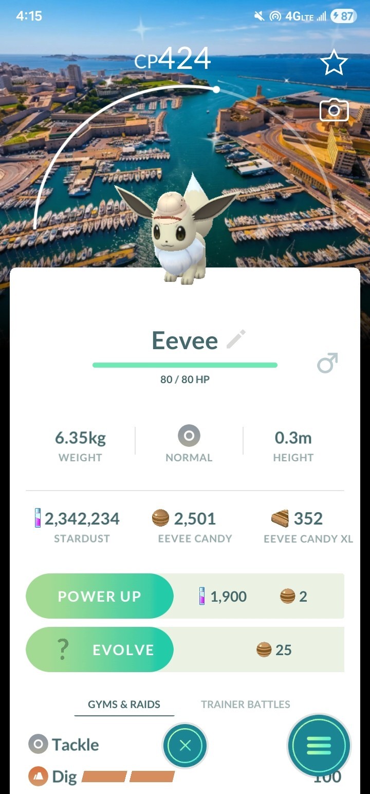 Pokémon Go Shiny Eevee Safari Explorer Hat Marseille Background Trade Pokémon Go Shiny Eevee Safari Explorer Hat Marseille Background Trade