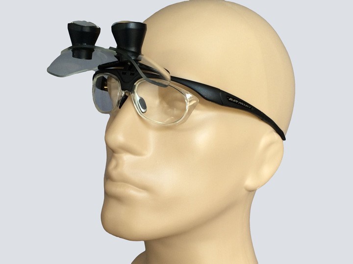 ORASCOPTIC Dental loupes 2.5x Rudy Project FLIP UPS Frames w/ ZEON APOLLO lights