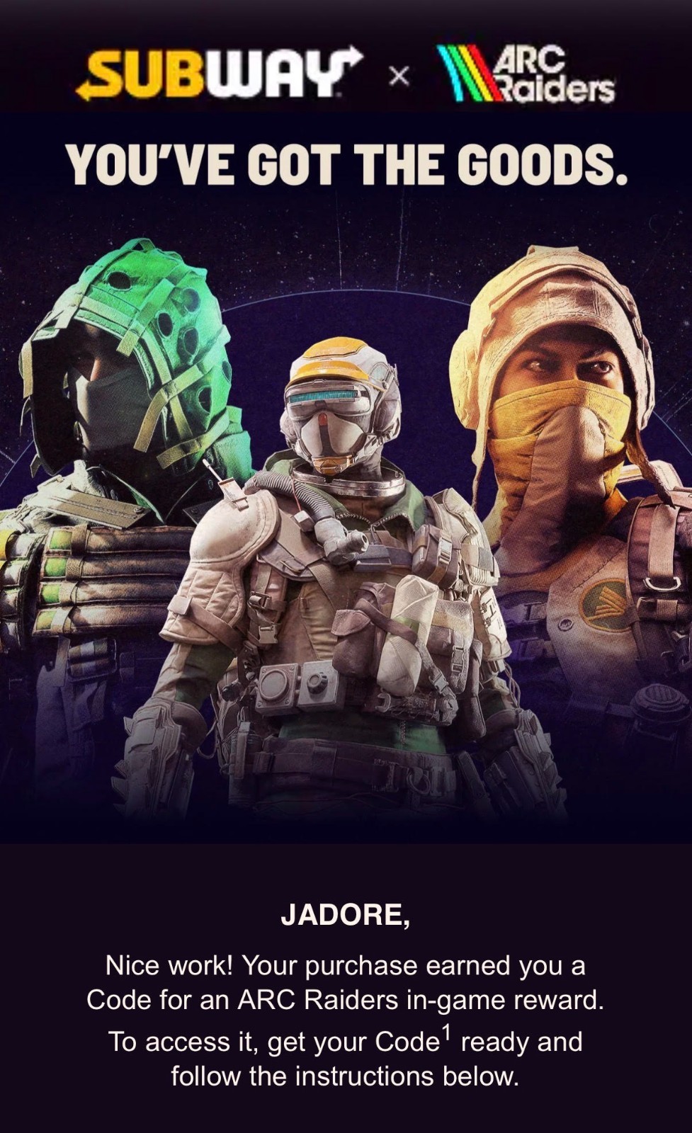 🔥 Arc Raiders : Subterranean Outfit Promotion Bundle SUBWAY Instant Delivery
