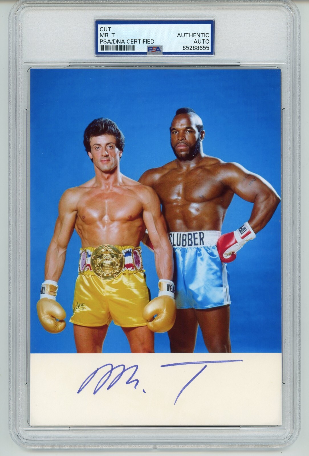 Mr. T ~ Signed Autographed Rocky III Clubber Lang Sly Stallone ~ PSA DNA Encased