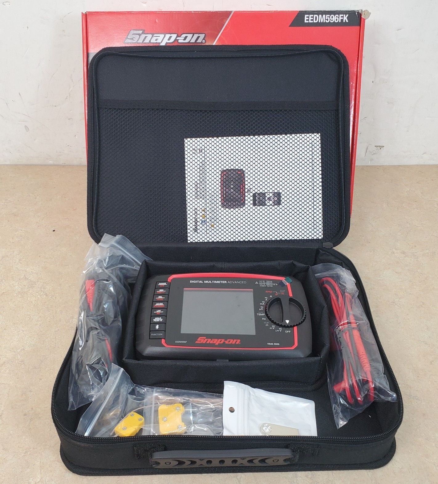Snap-On Advanced Digital Multimeter with Color LCD Bluetooth EEDM596F 