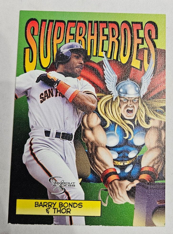 1998 Skybox Dugout Axcess - Super Heroes Barry Bonds #1 READ 1998 Skybox Dugout Axcess - Super Heroes Barry Bonds #1 READ