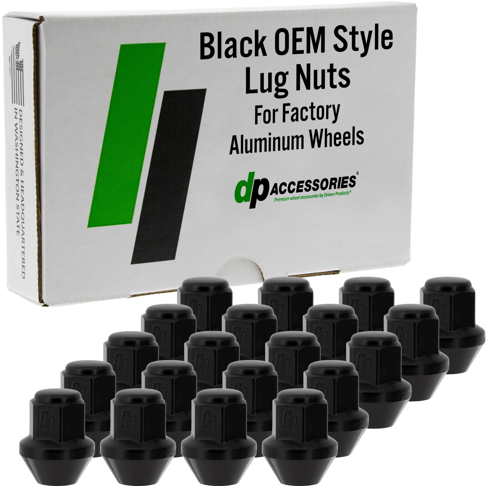 Black Lug Nuts | 2020-2026 Ford Explorer | Factory Wheels