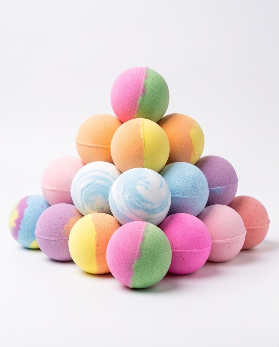 Kids Bath Bombs with Surprise Toys Inside -Gift Set - Natural Safe - MORE