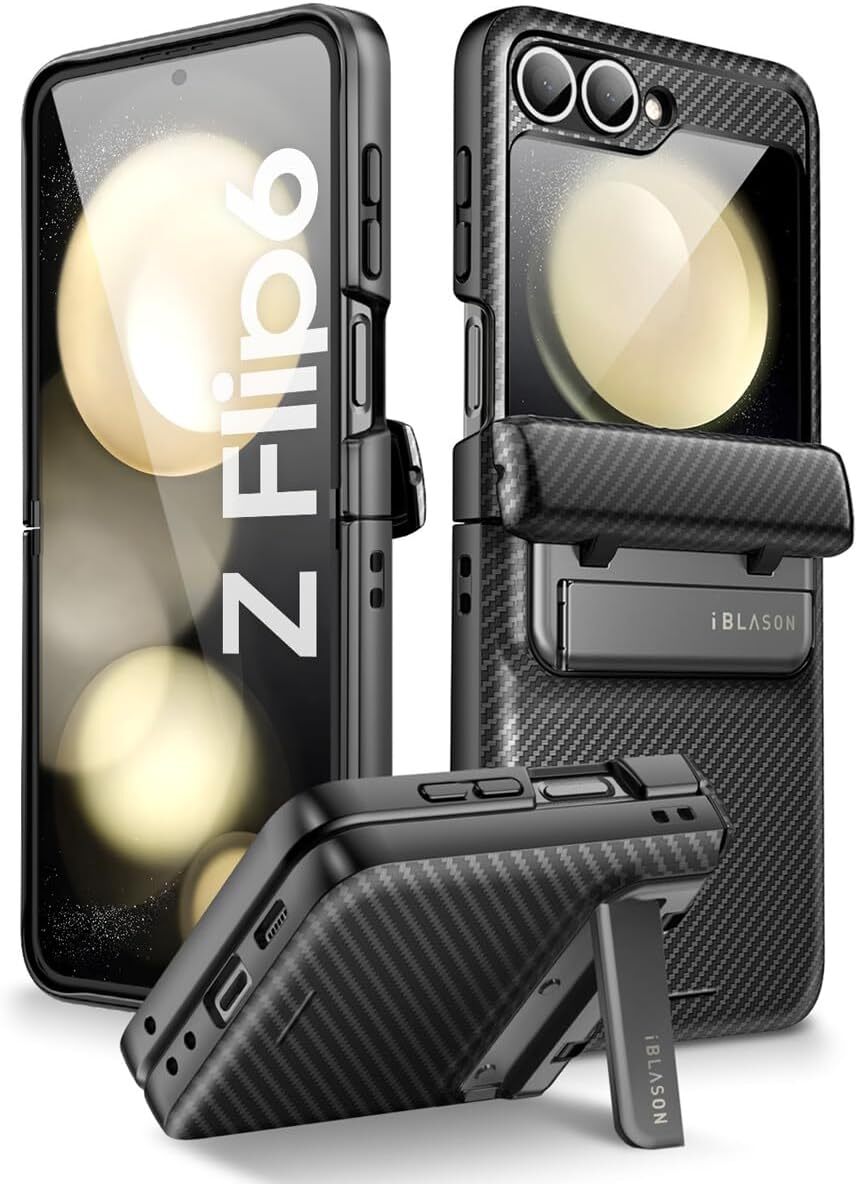 i-Blason For Galaxy Z Flip6 2024 Case +Screen/Stand Auto-Rotate Hinge Protection i-Blason For Galaxy Z Flip6 2024 Case +Screen/Stand Auto-Rotate Hinge Protection