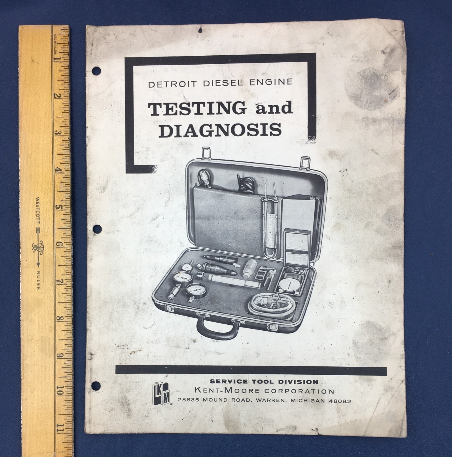 Vintage Detroit Diesel Testing & Diagnosis Kent-Moore Diagnostic Test Kit Guide