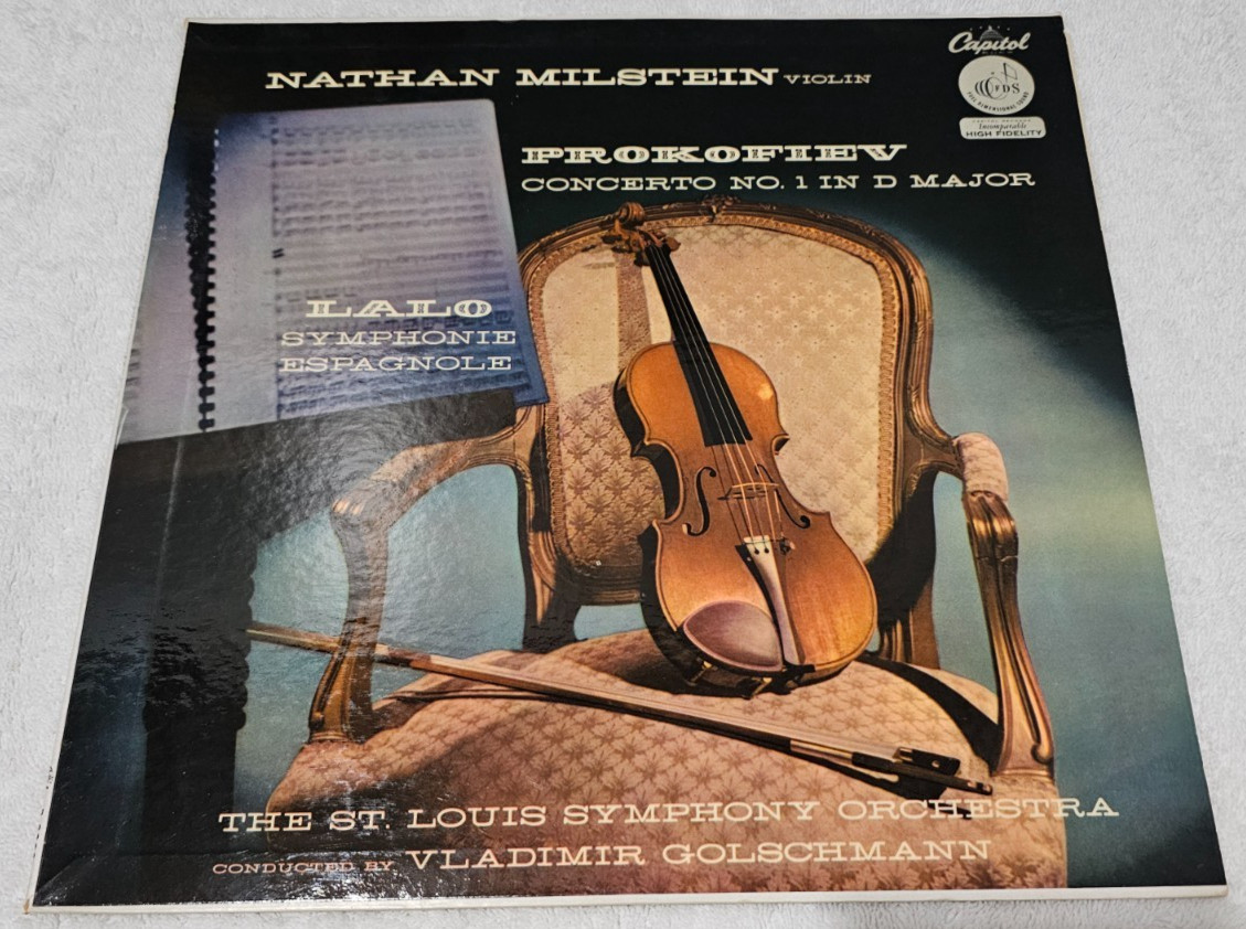 NATHAN MILSTEIN VIOLIN PROKOFIEV LALO ORIGINAL CAPITOL P-8303 LP NEAR MINT