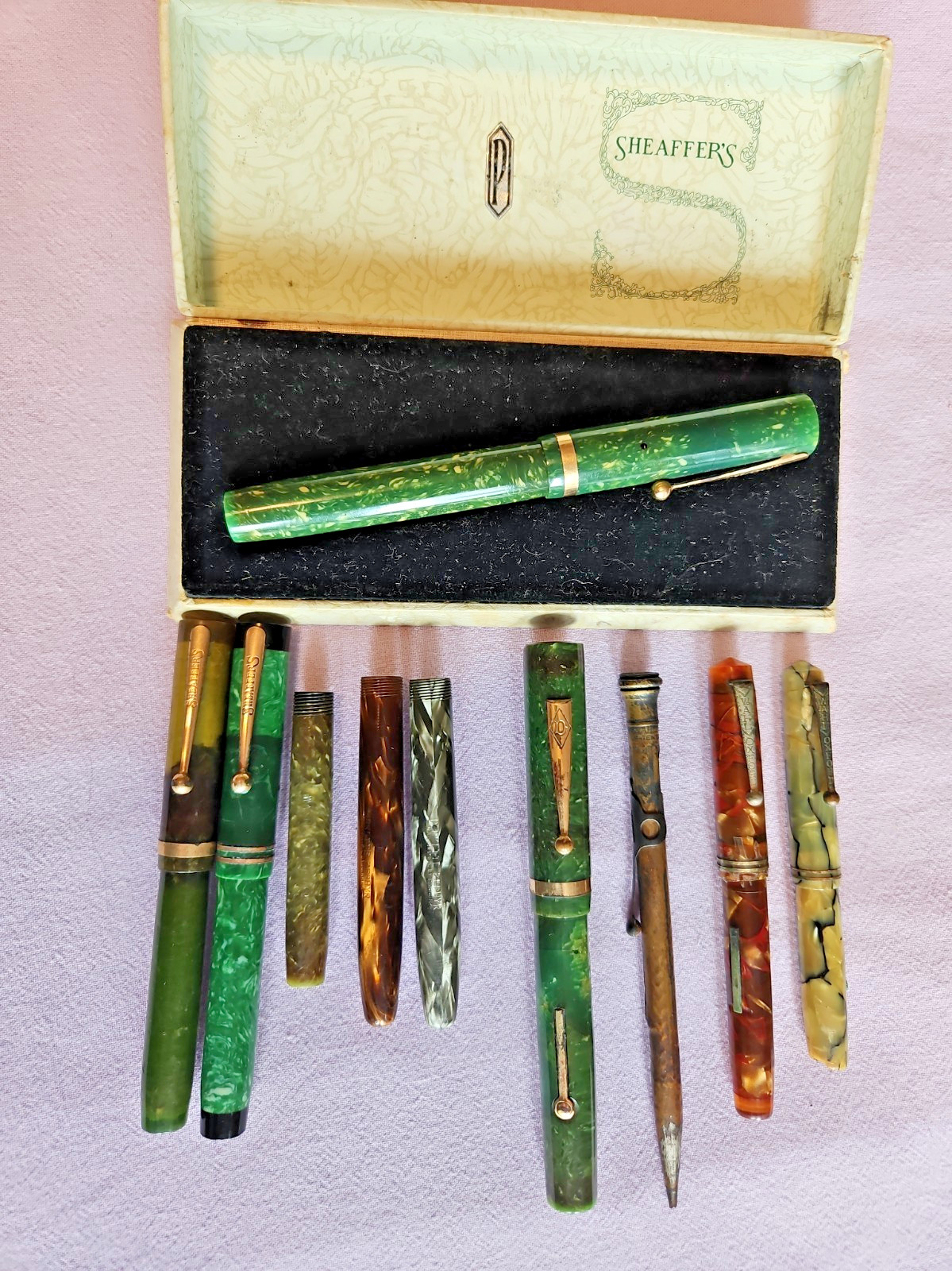 Sheaffer Senior Lifetime Flat Top Fountain Pen + box Parkette Whal Oxford Repair Sheaffer Senior Lifetime Flat Top Fountain Pen + box Parkette Whal Oxford Repair