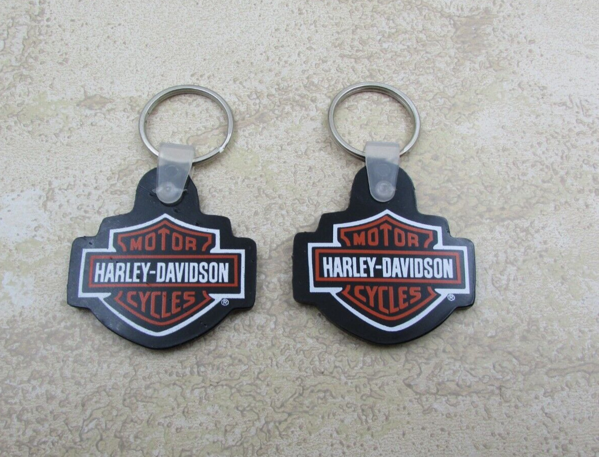 QTY 2 Black Wolf Harley Davidson Bristol Virginia , Bar & Shield, Key Chain, Fob QTY 2 Black Wolf Harley Davidson Bristol Virginia , Bar & Shield, Key Chain, Fob