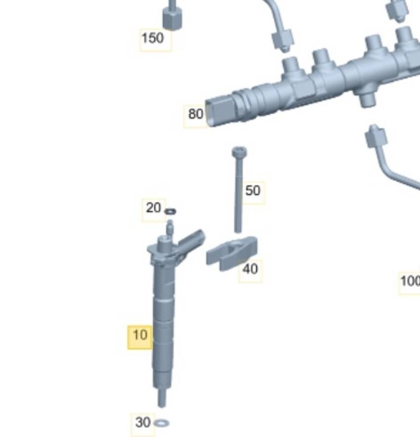 Bosch Fuel Injector Fits Sprinter 6540700087 Bosch Fuel Injector Fits Sprinter 6540700087
